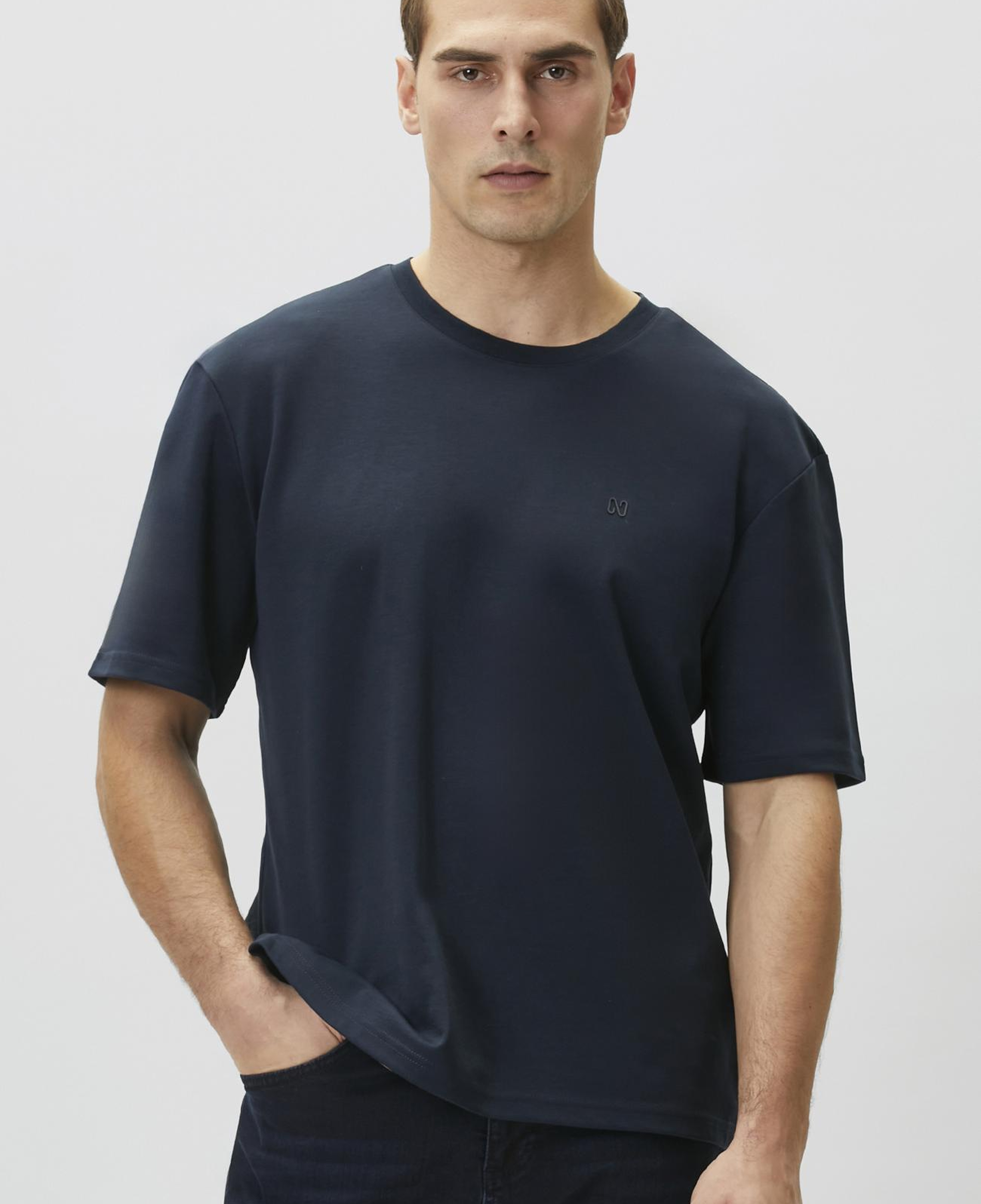 Network Erkek Lacivert Comfort Fit T-shirt