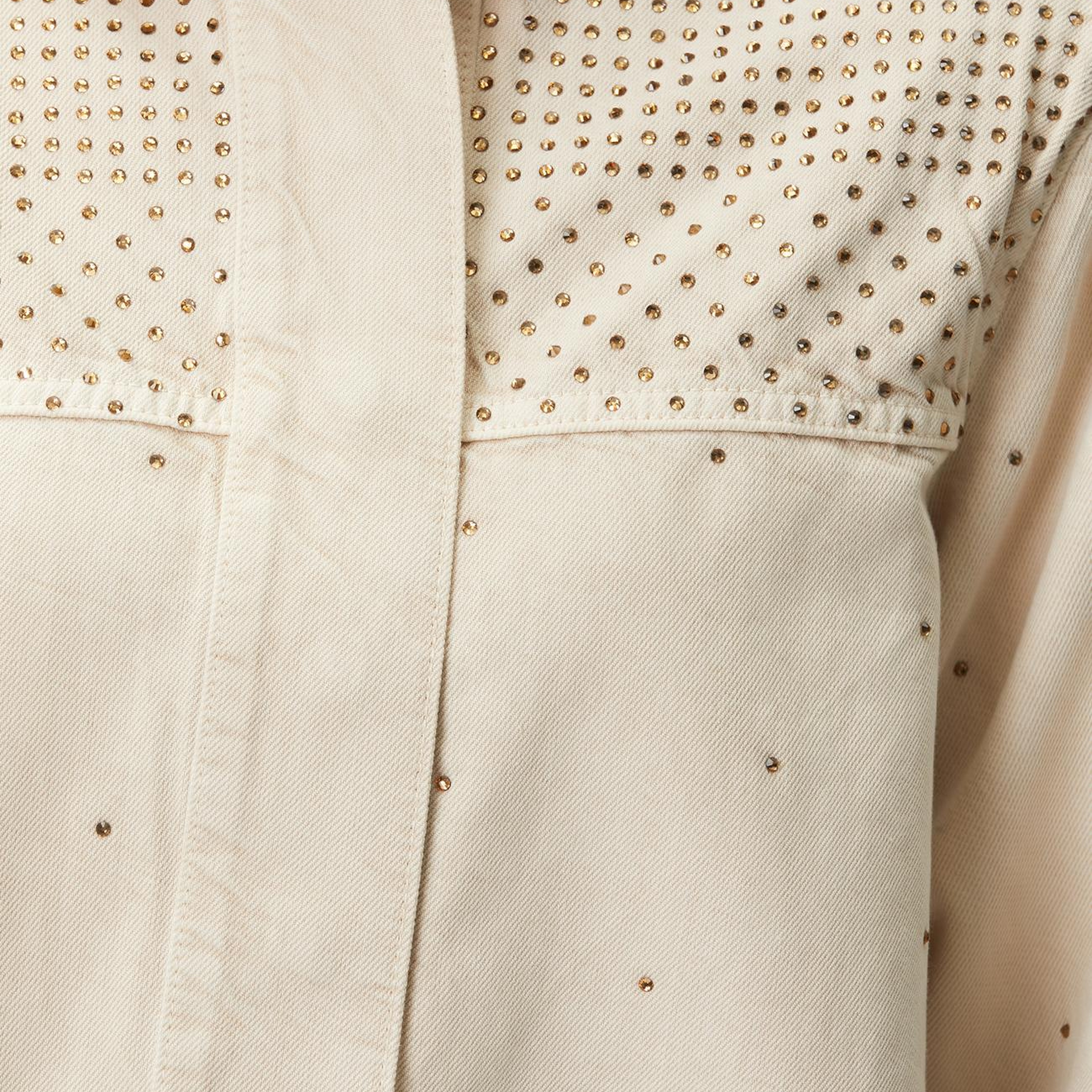 Network Kadın Bej Hotfixli Denim Mont