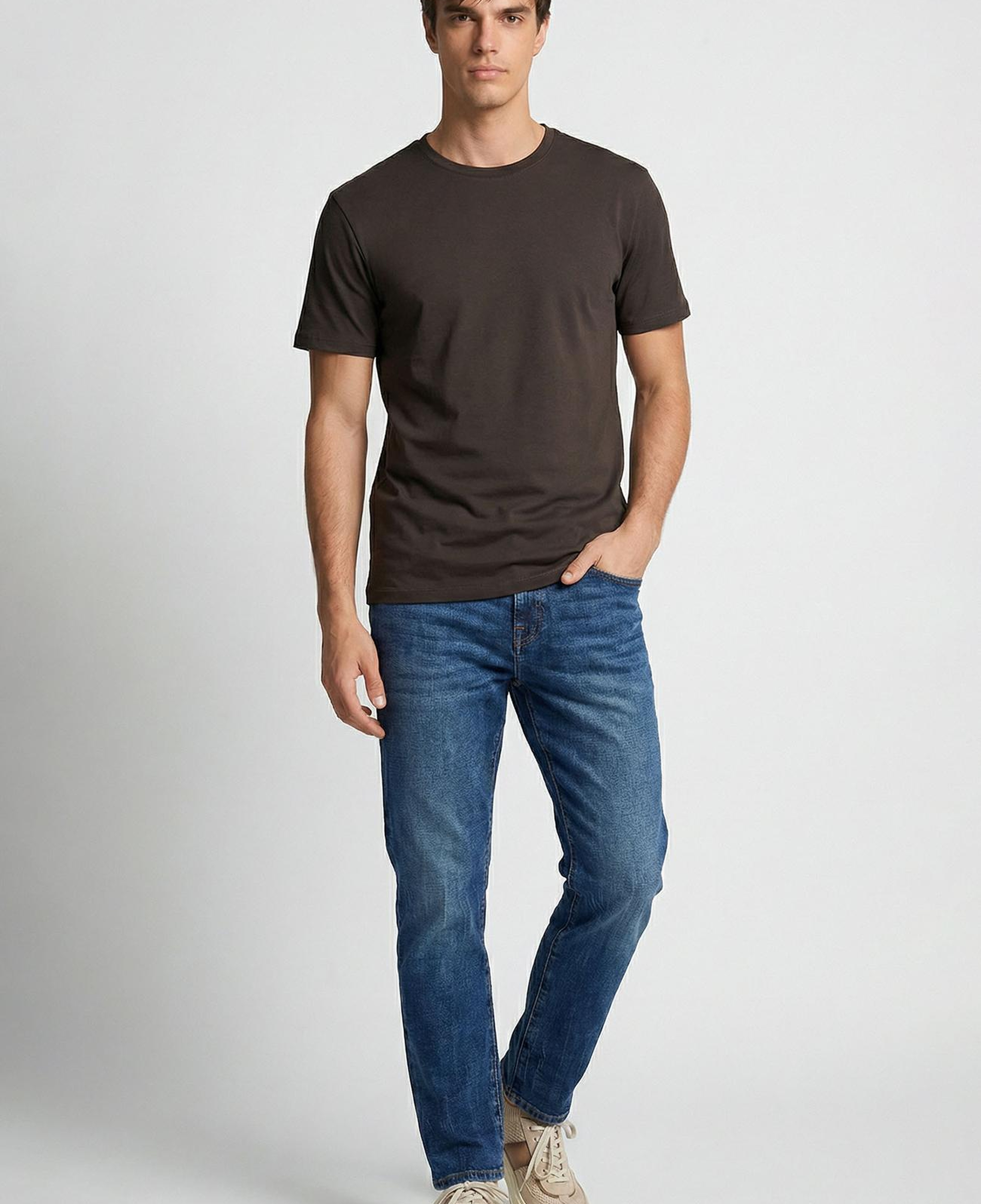 Network Erkek N-Tech Haki Basic T-shirt