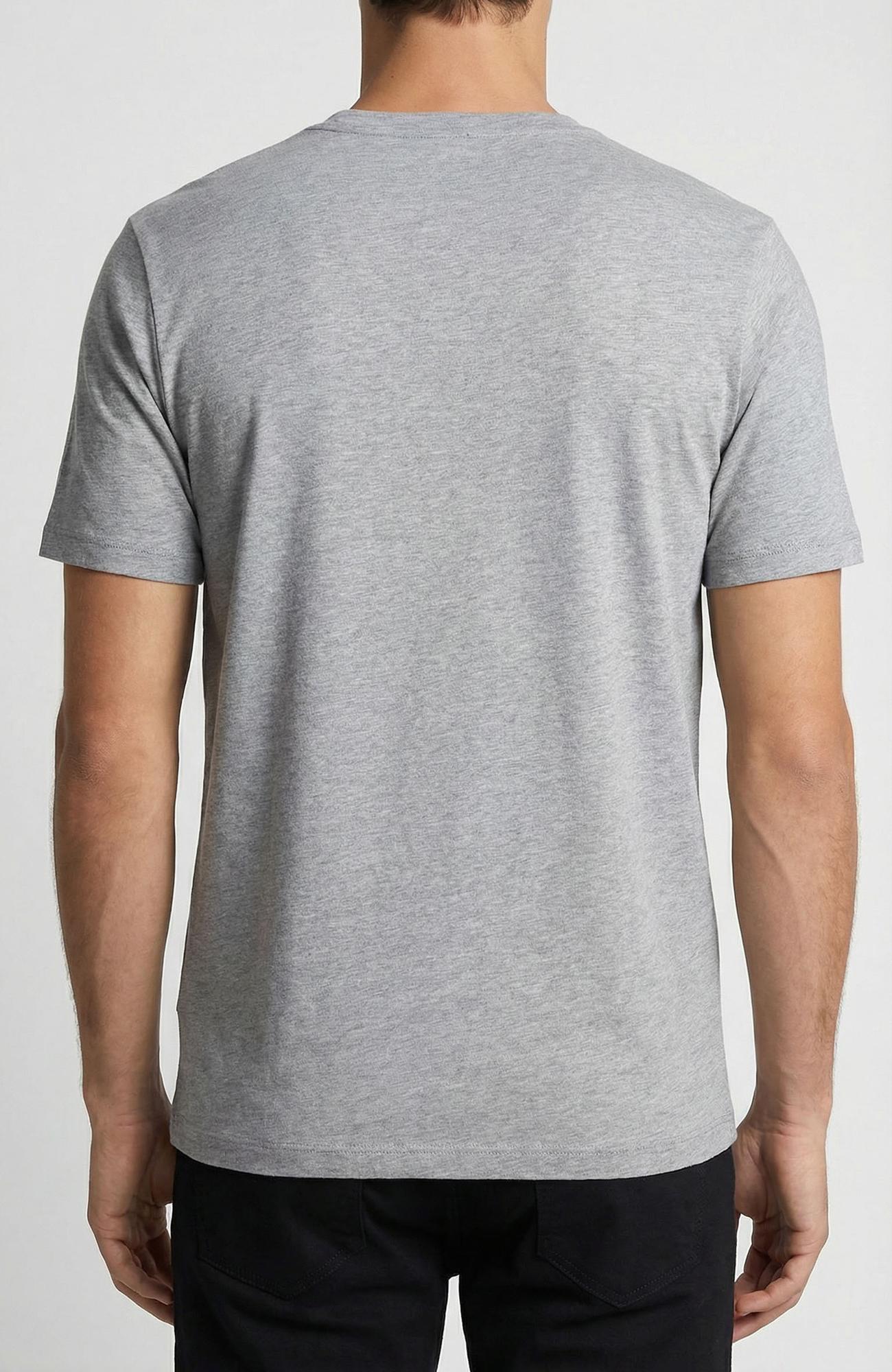 Network Erkek Gri Melanj Basic T-shirt