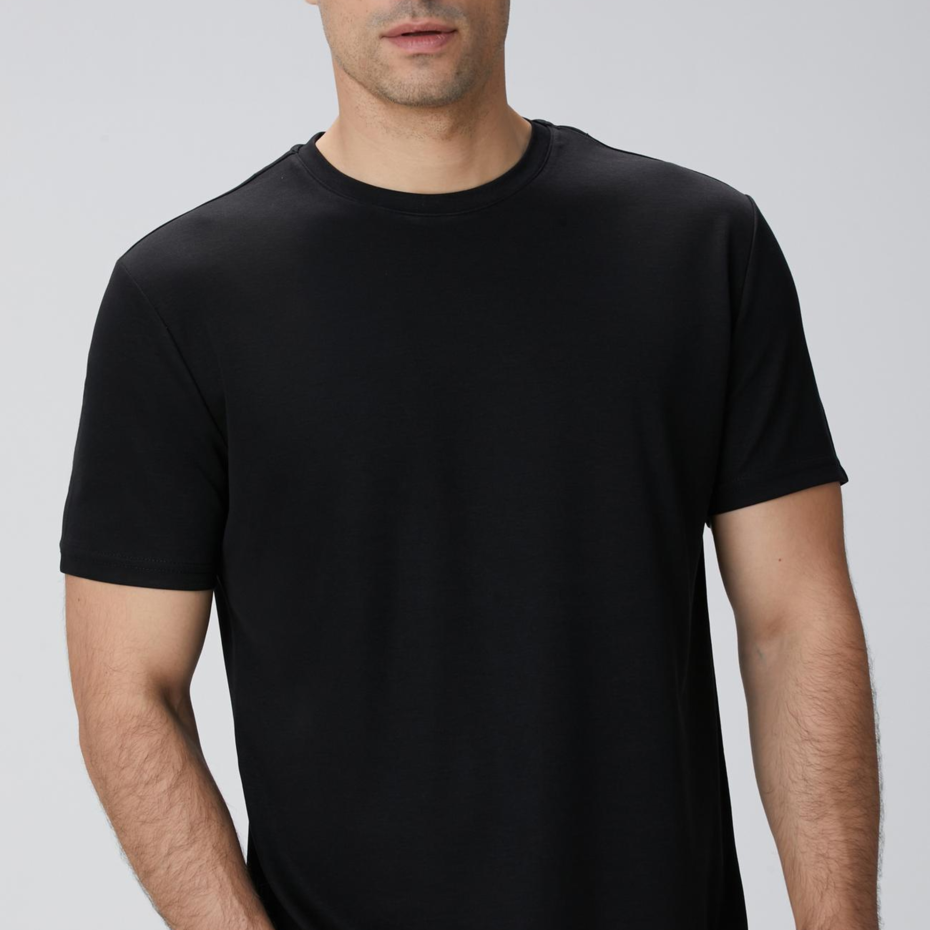 Network Erkek Siyah Basic T-Shirt