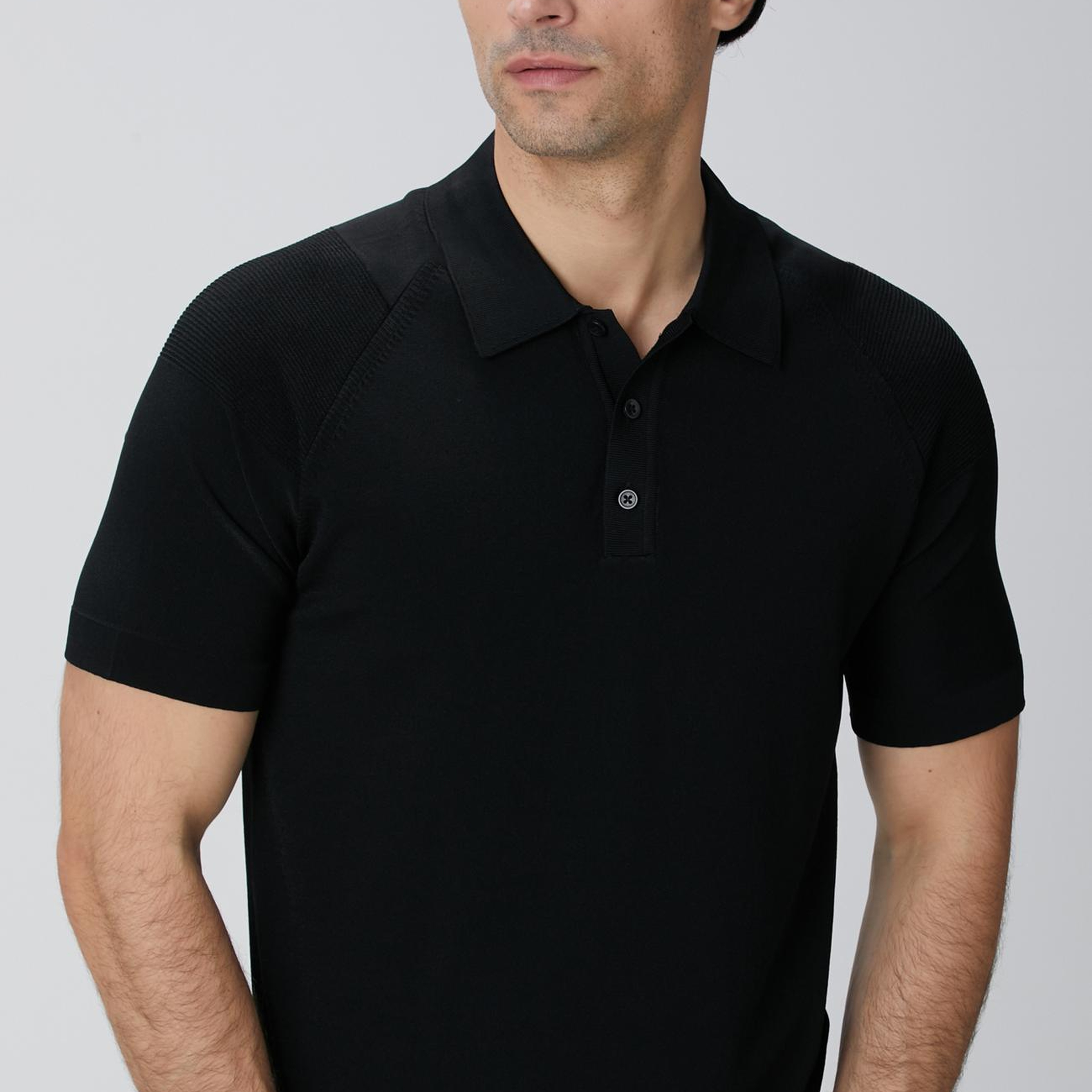 Network Erkek N-Tech Siyah Polo Yaka Kazak