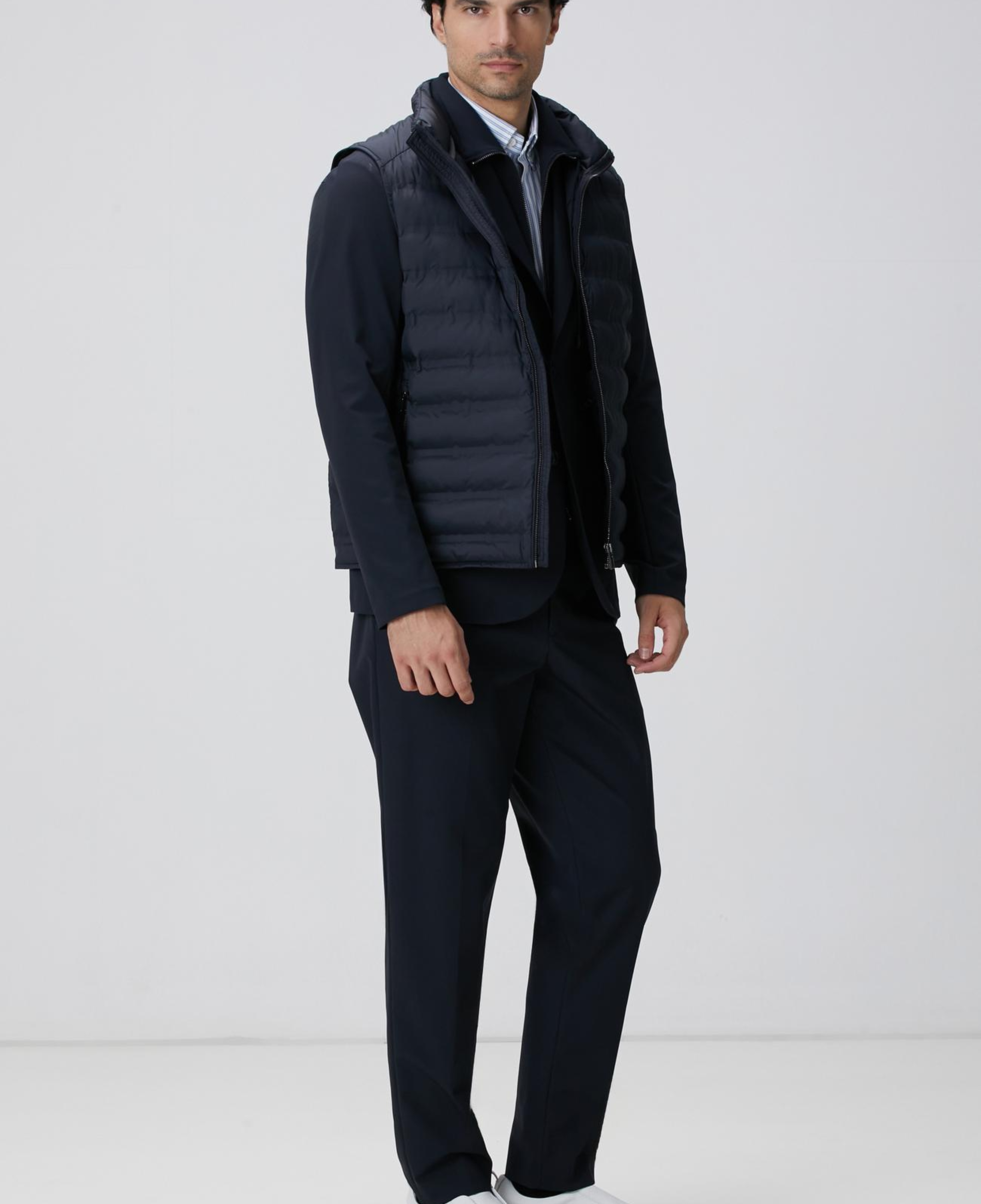 Network Erkek Lacivert Puffer Casual Yelek