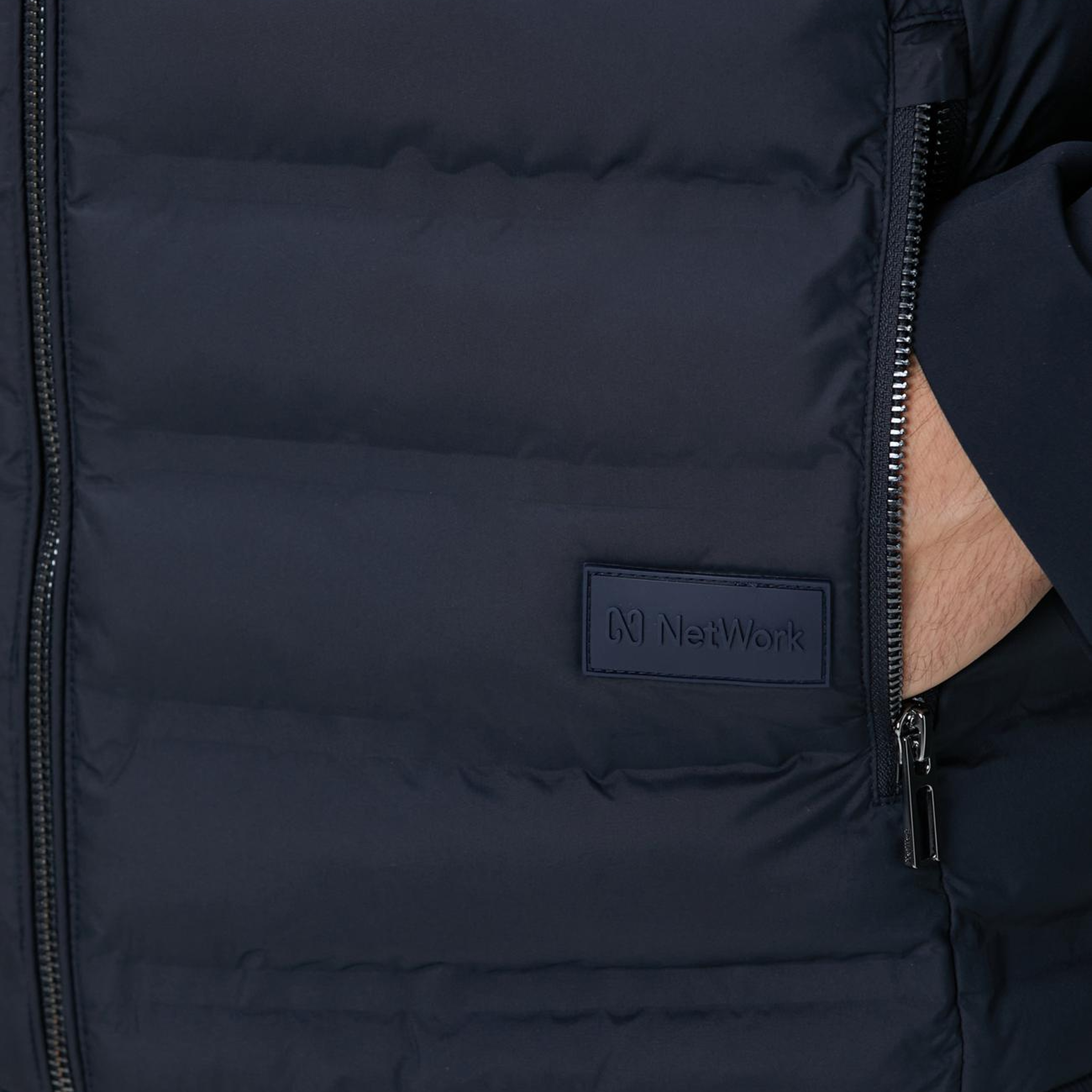 Network Erkek Lacivert Puffer Casual Yelek