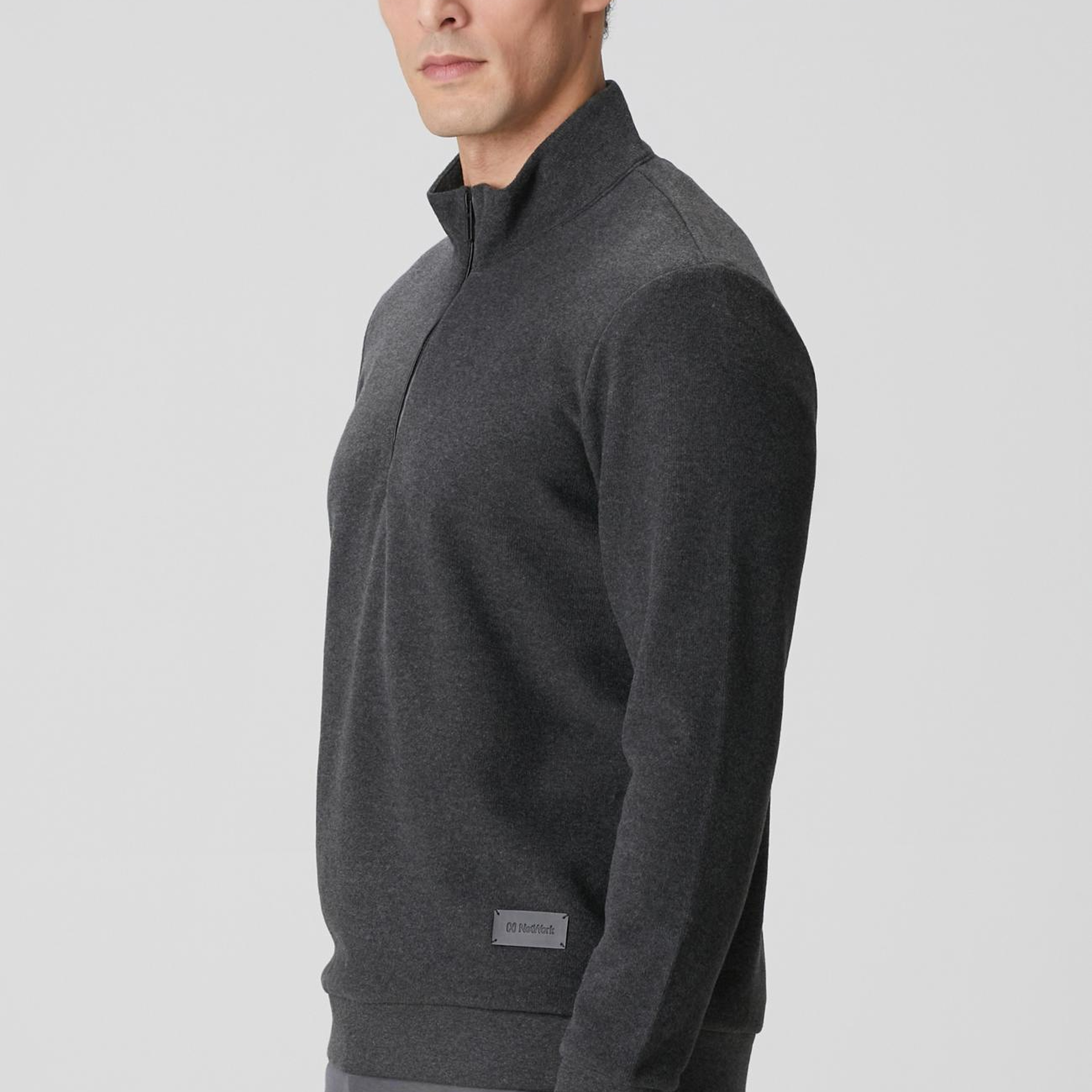 Network Erkek Antrasit Dik Yaka Fermuarlı Sweatshirt