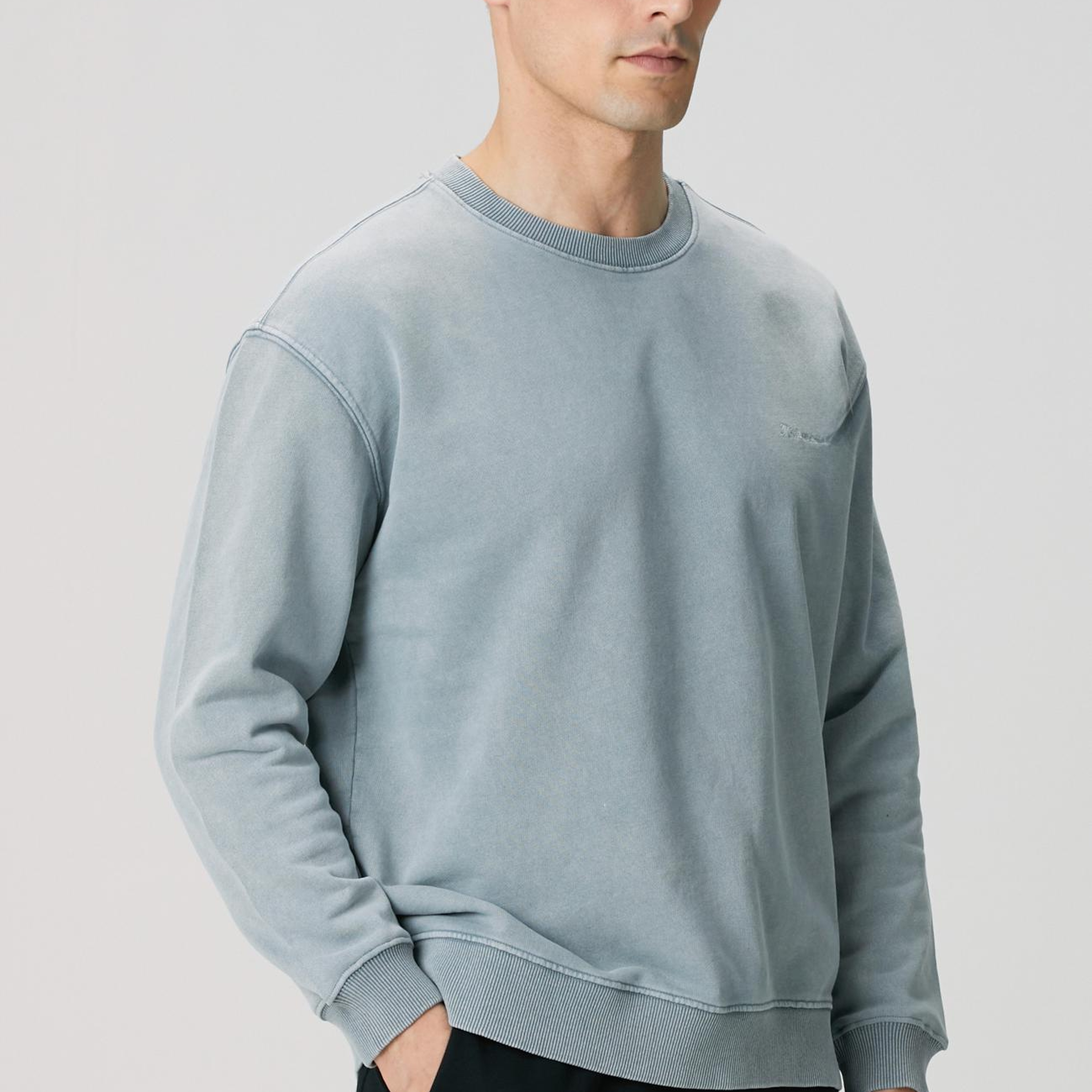 Network Erkek Mavi Armalı Sweatshirt