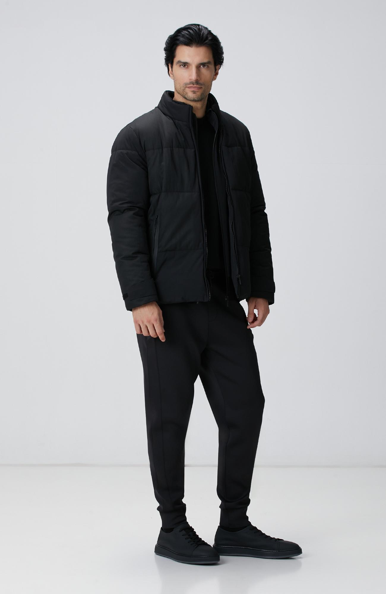 Network Erkek N-Tech Siyah Fermuar Cep Detaylı T-Shirt