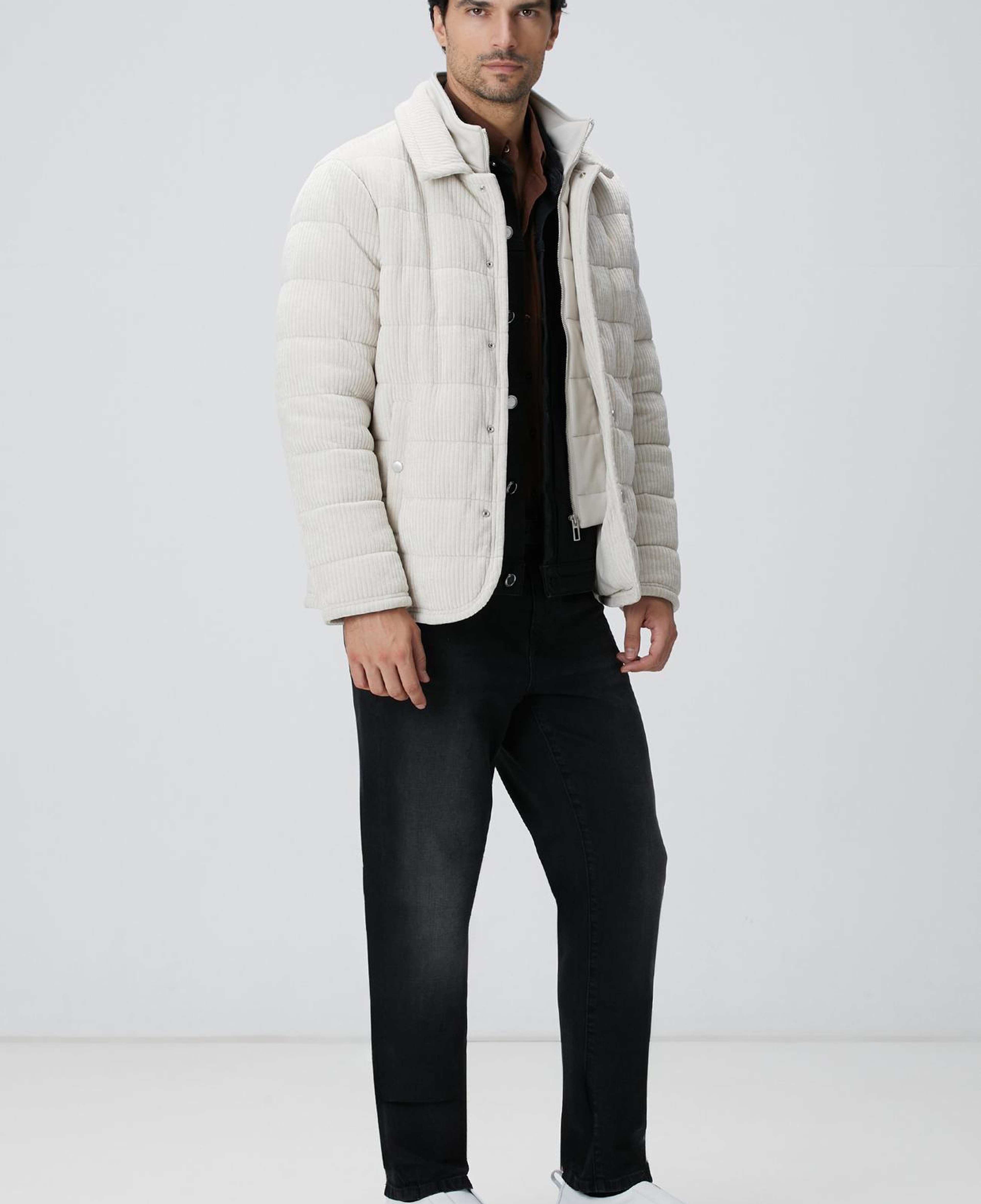 Network Erkek Siyah Denim Mont