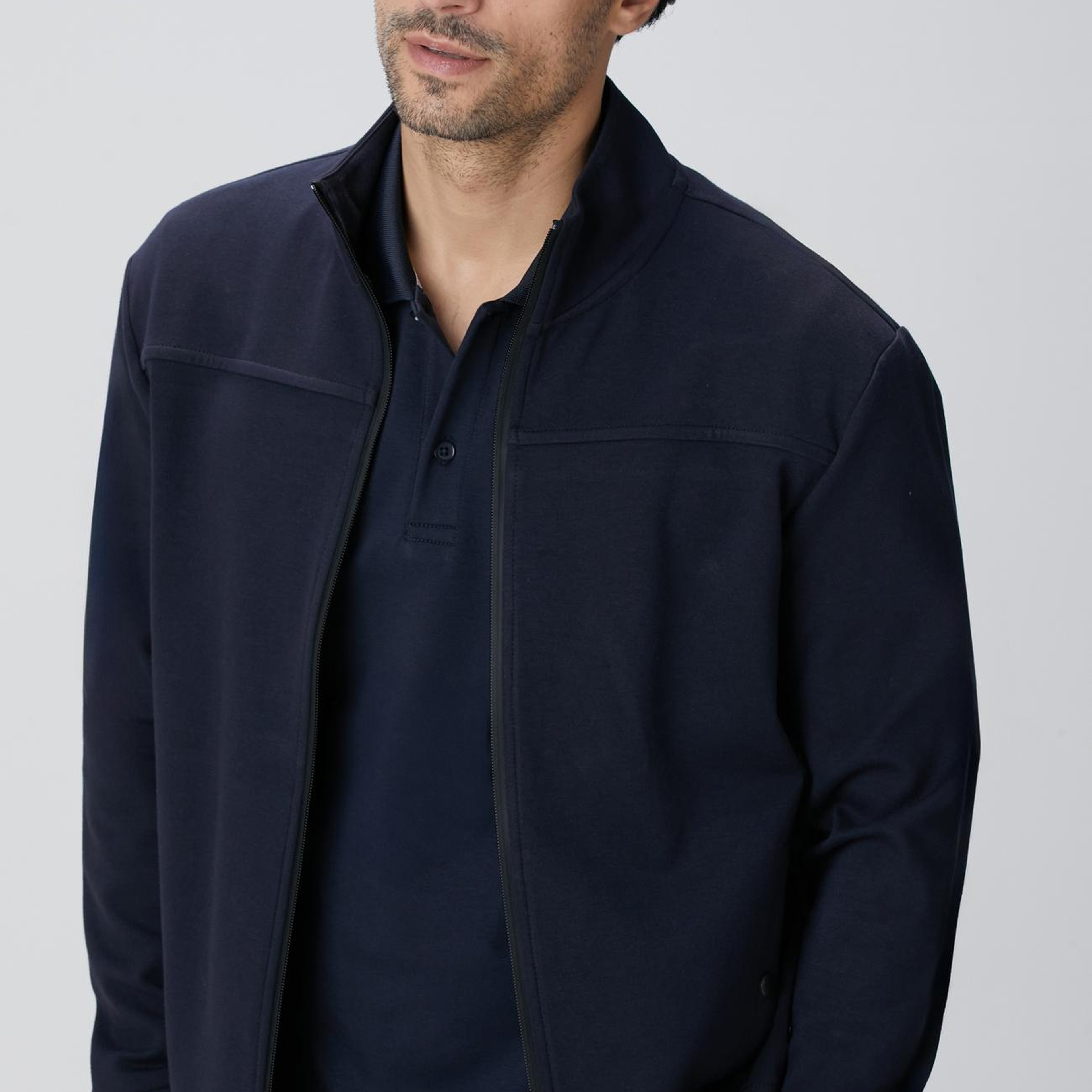 Network Erkek N-Tech Lacivert Scuba Sweatshirt