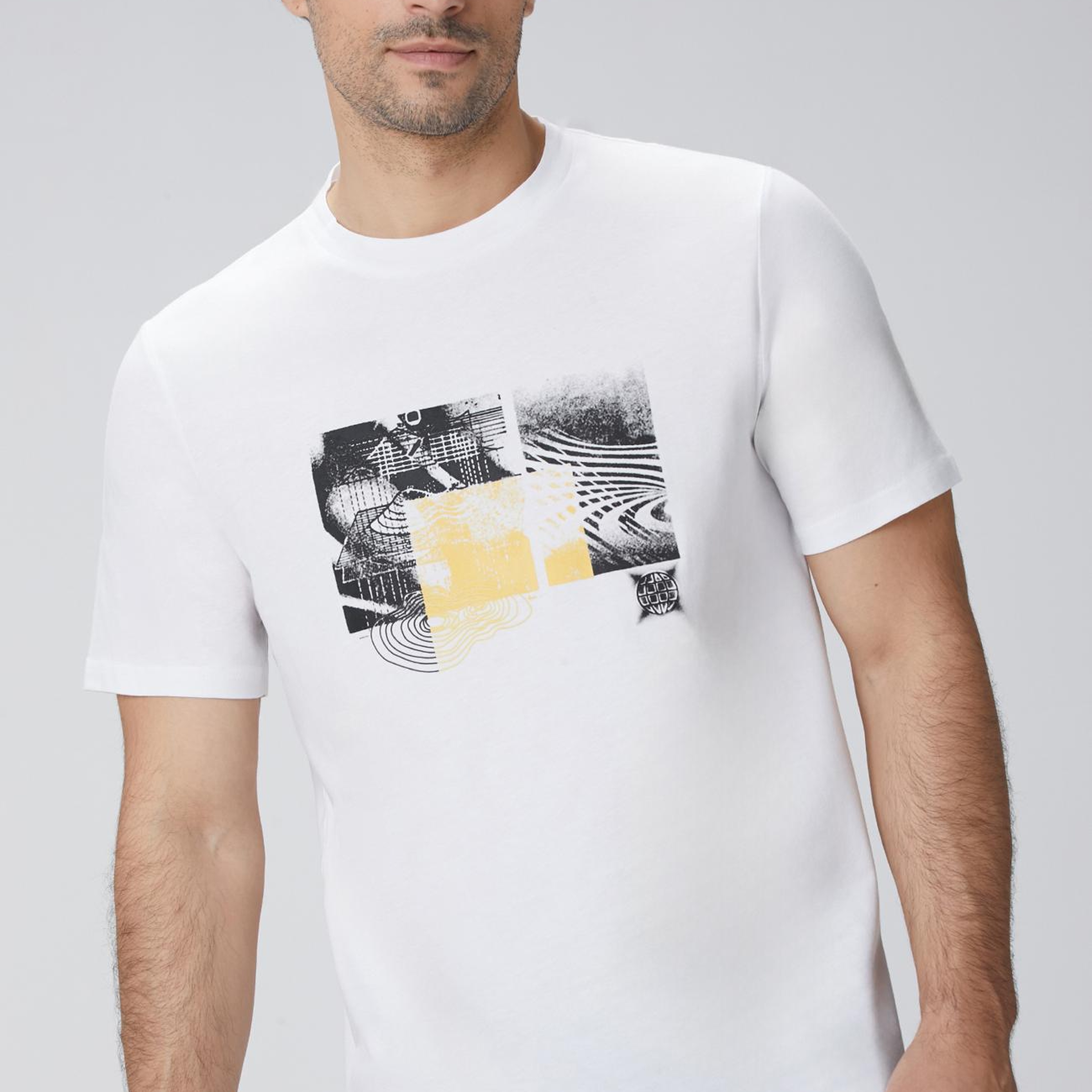 Network Erkek N-Tech Beyaz T-Shirt