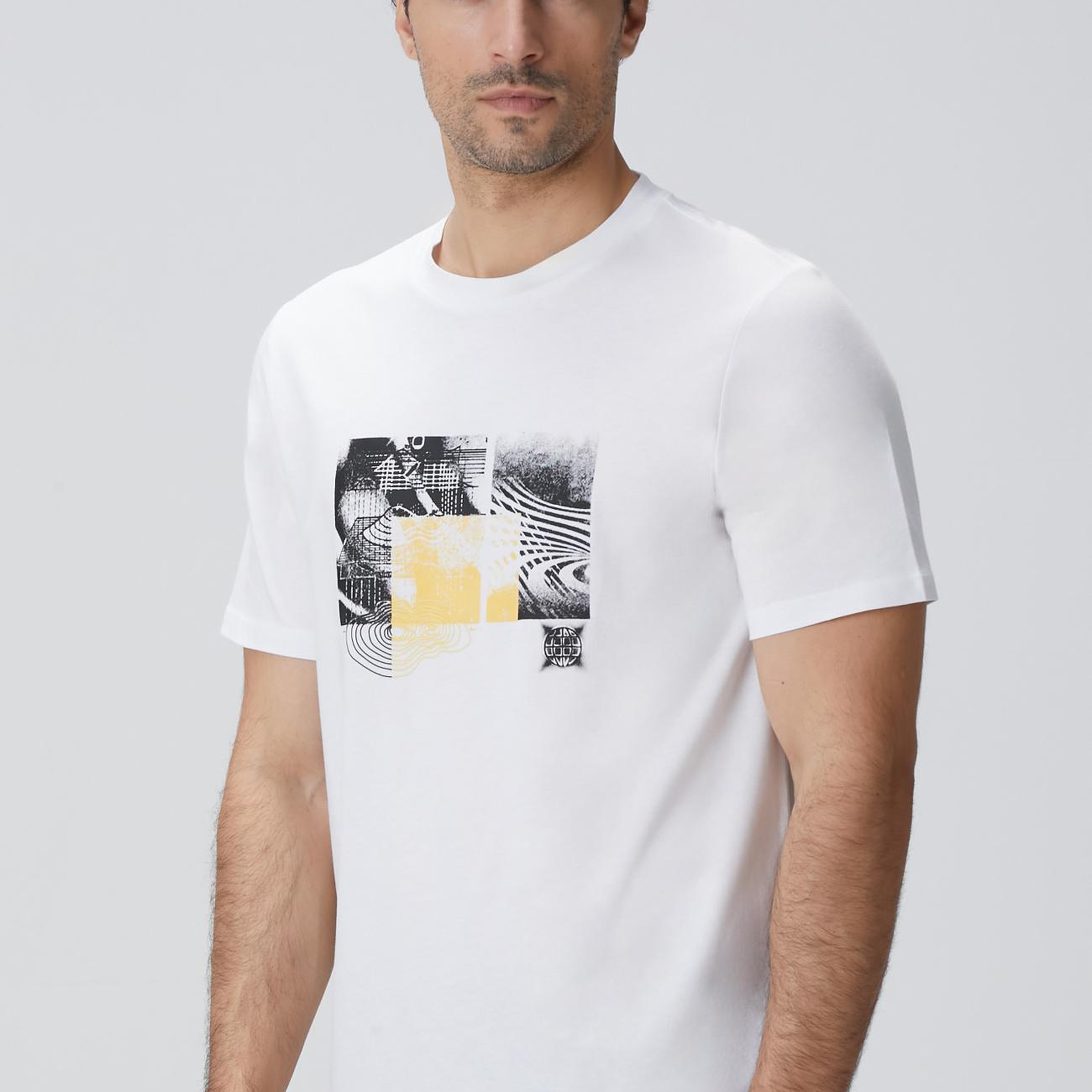 Network Erkek N-Tech Beyaz T-Shirt