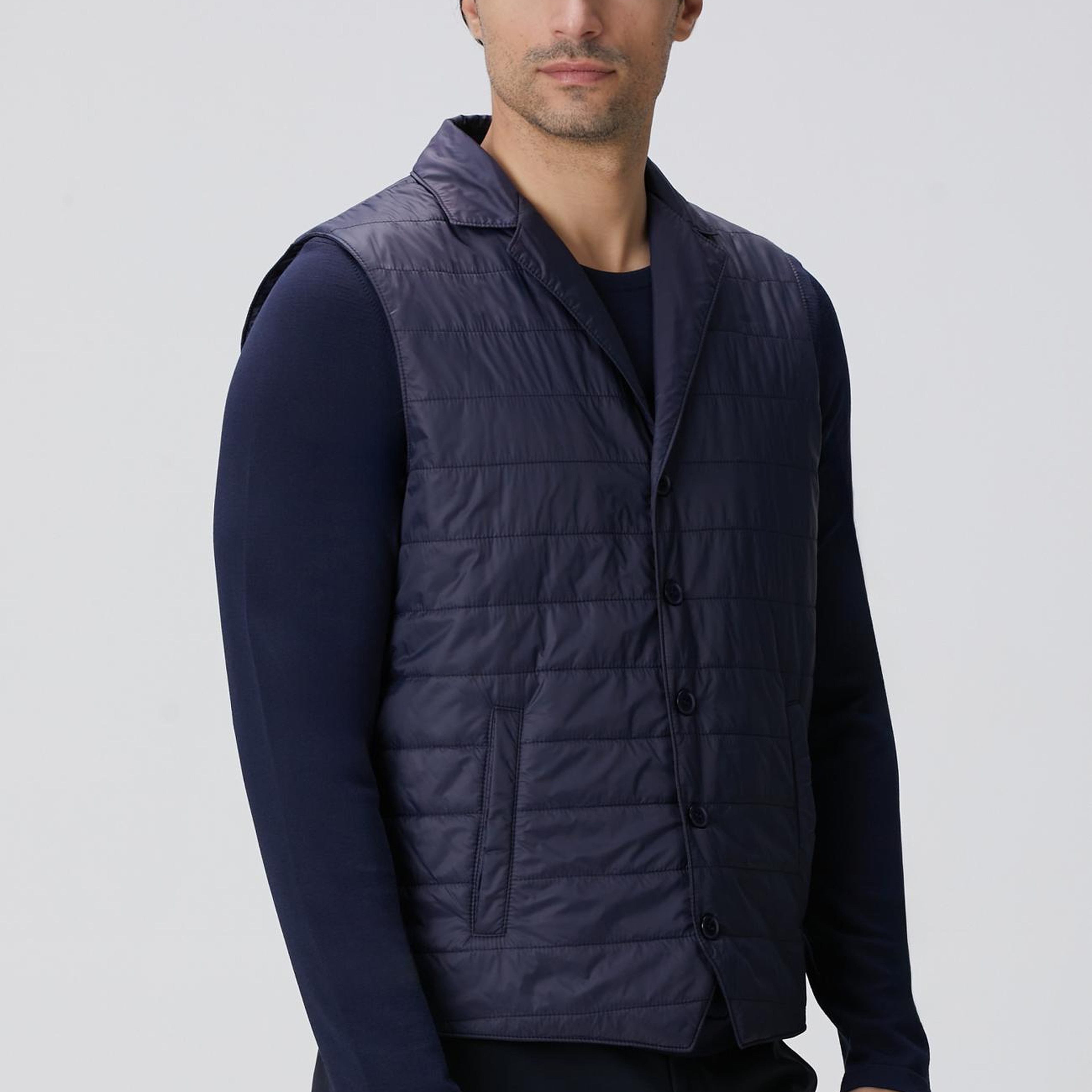 Network Erkek Lacivert Puffer Casual Yelek