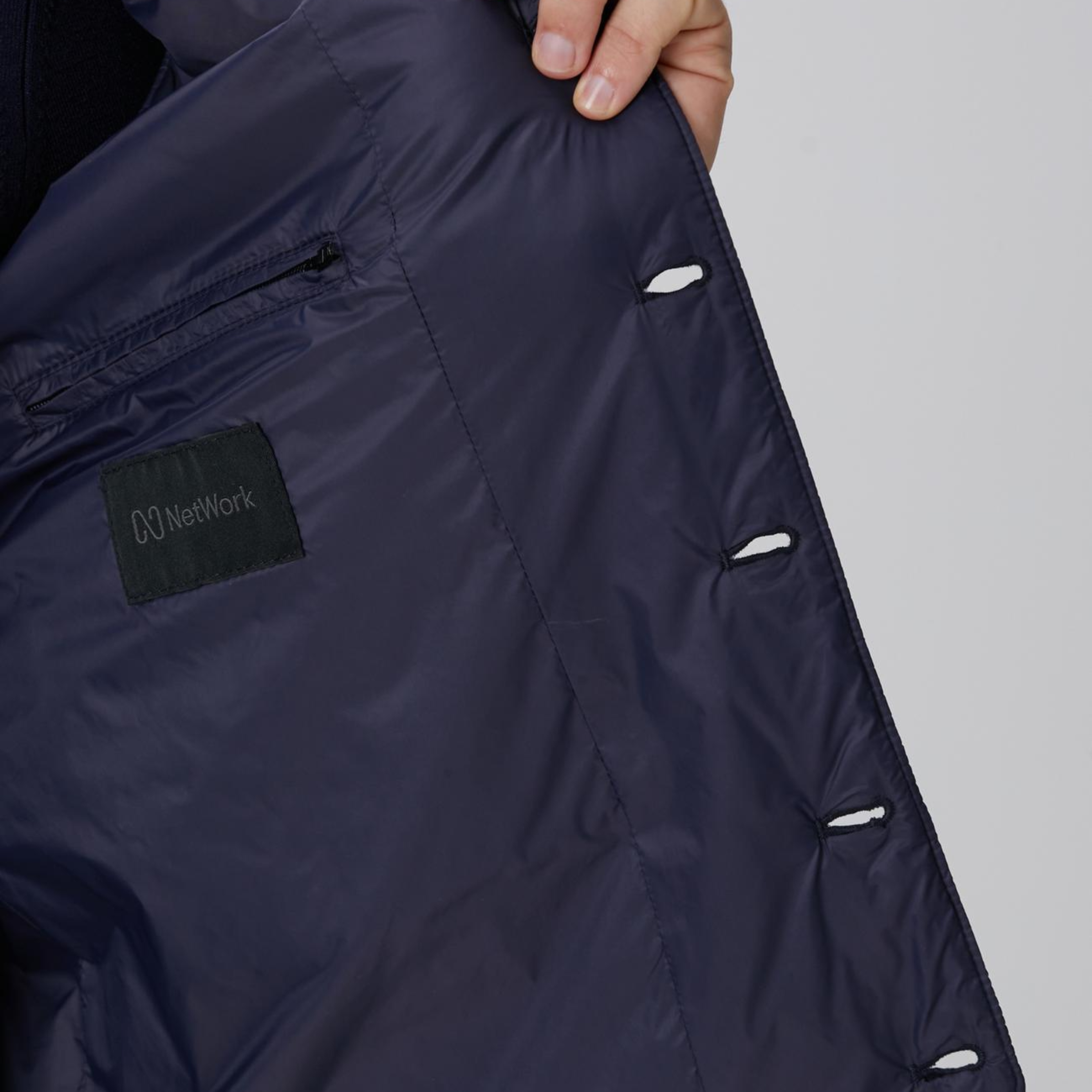 Network Erkek Lacivert Puffer Casual Yelek