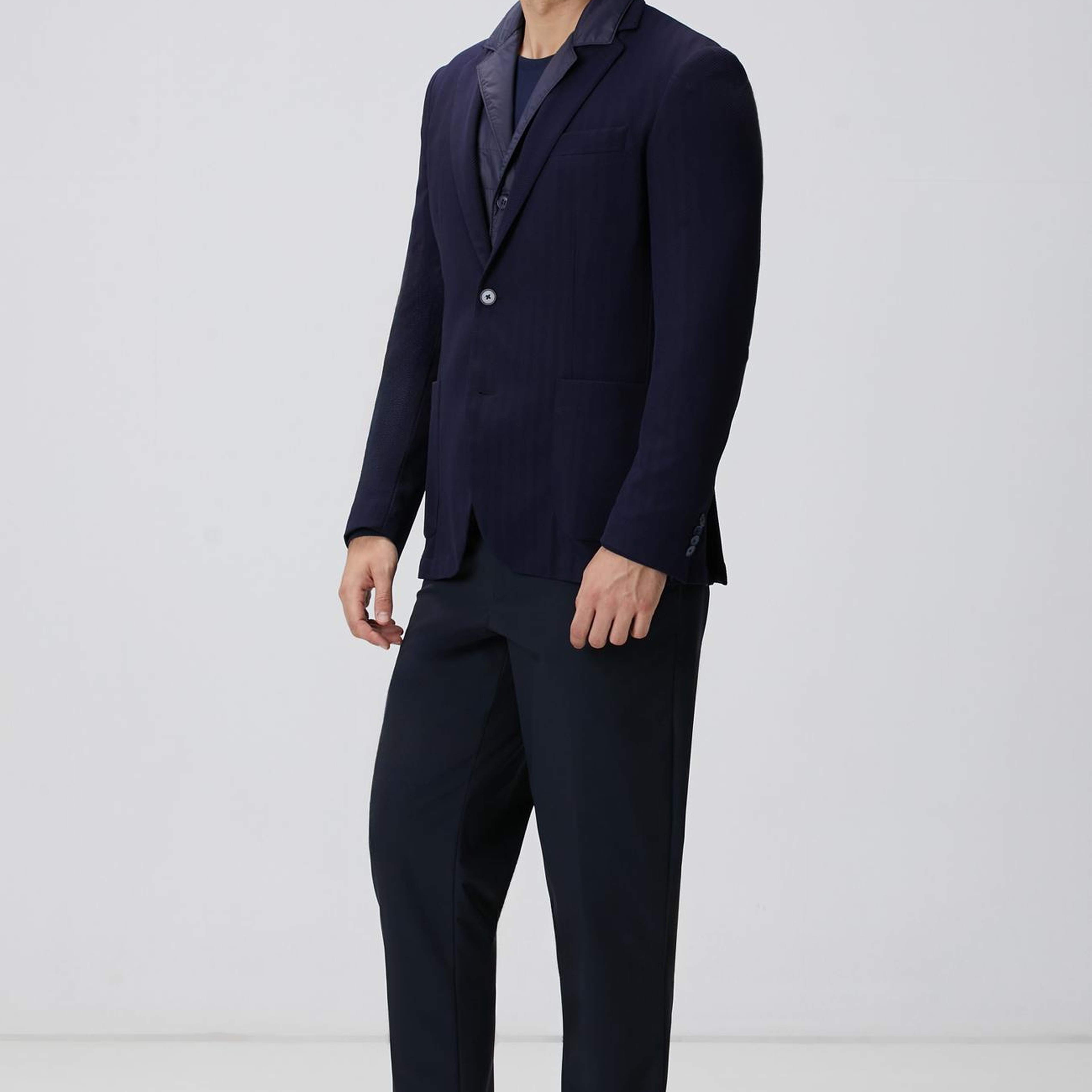 Network Erkek Lacivert Puffer Casual Yelek