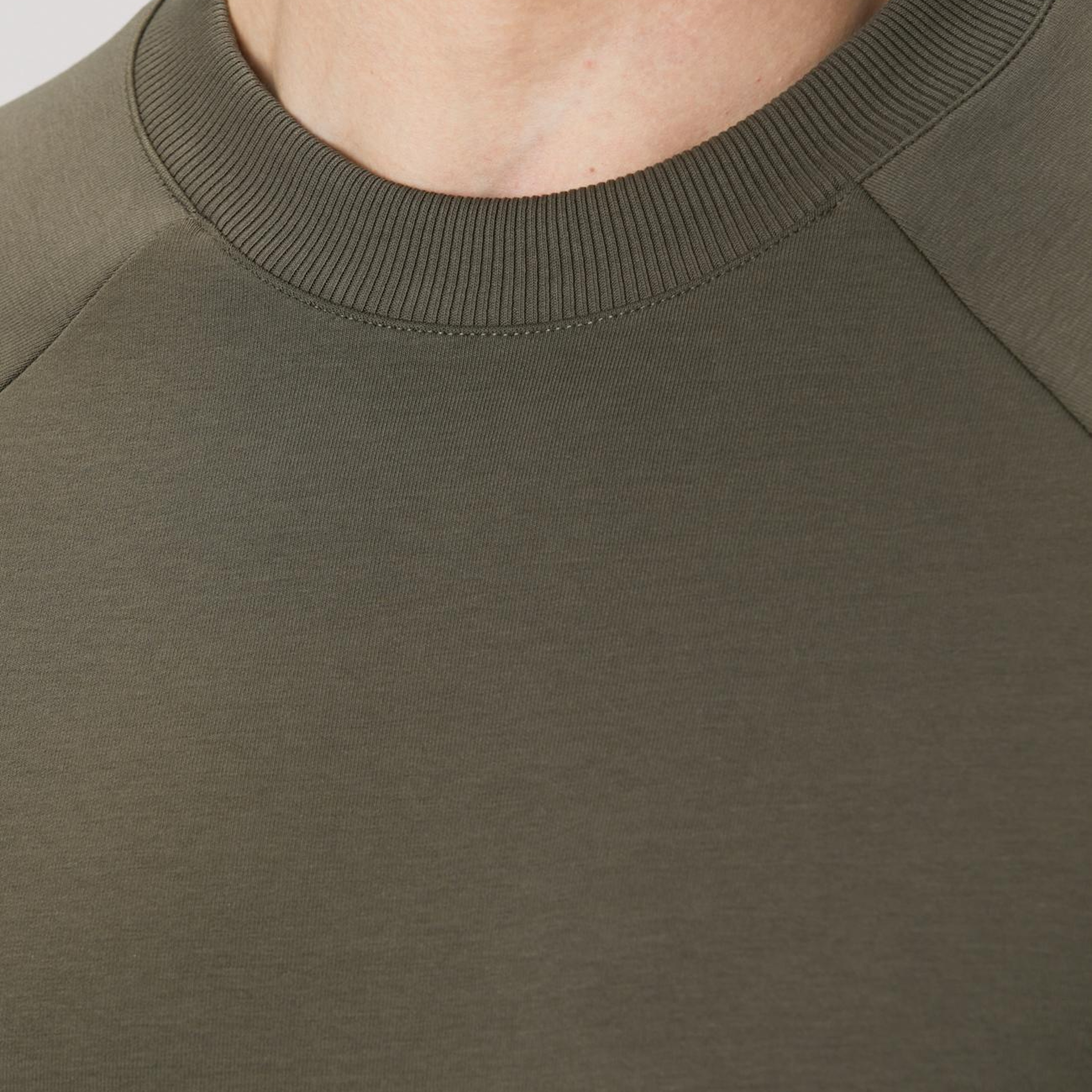 Network Erkek Haki Kanguru Cepli Sweatshirt
