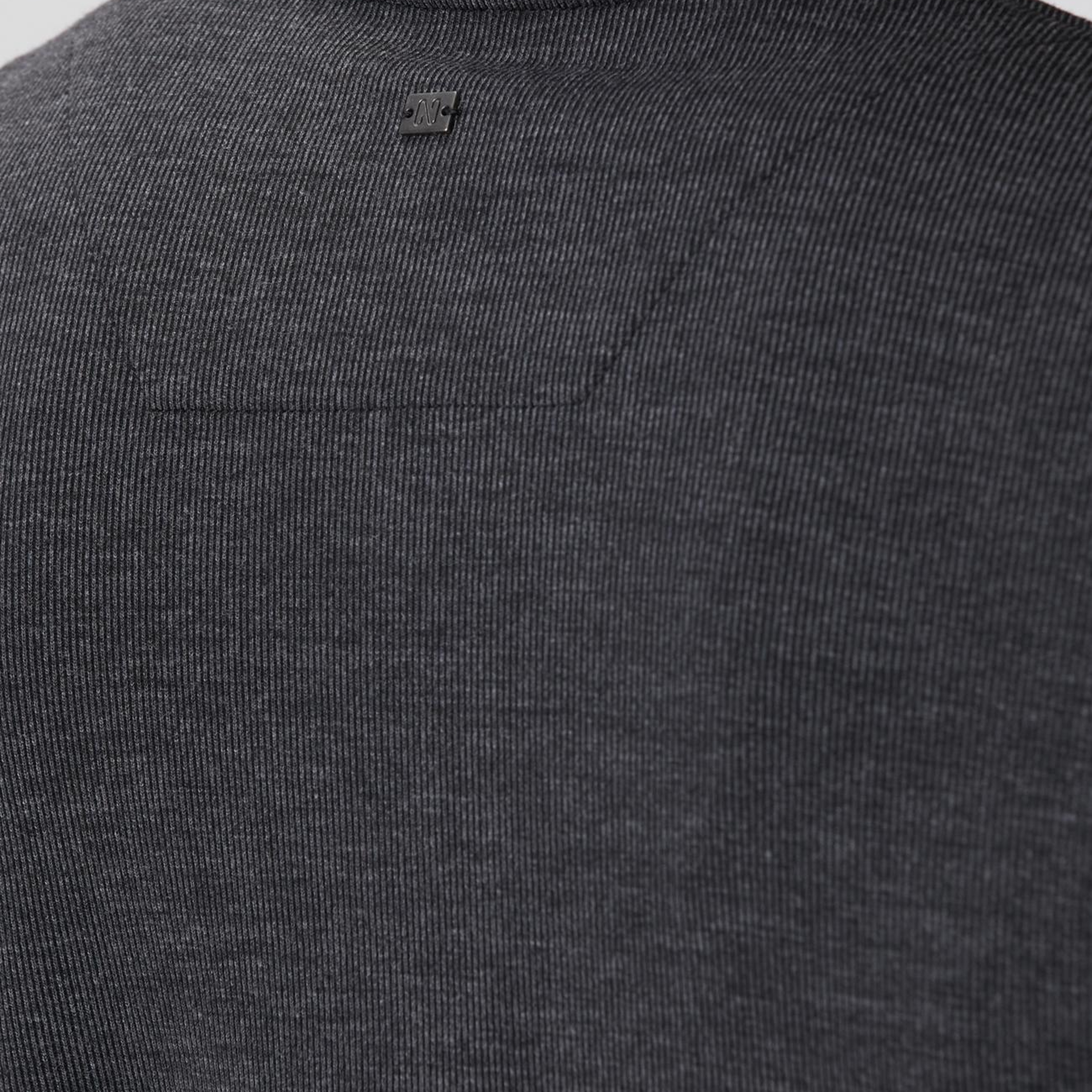 Network Erkek Siyah Fermuarlı Yaka Garnili Sweatshirt