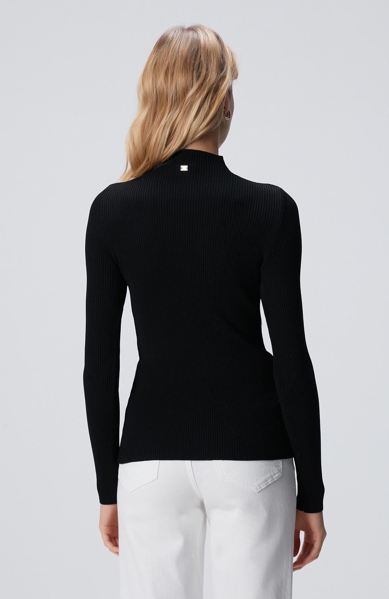Network Kadın Siyah Rayon Basic Kazak