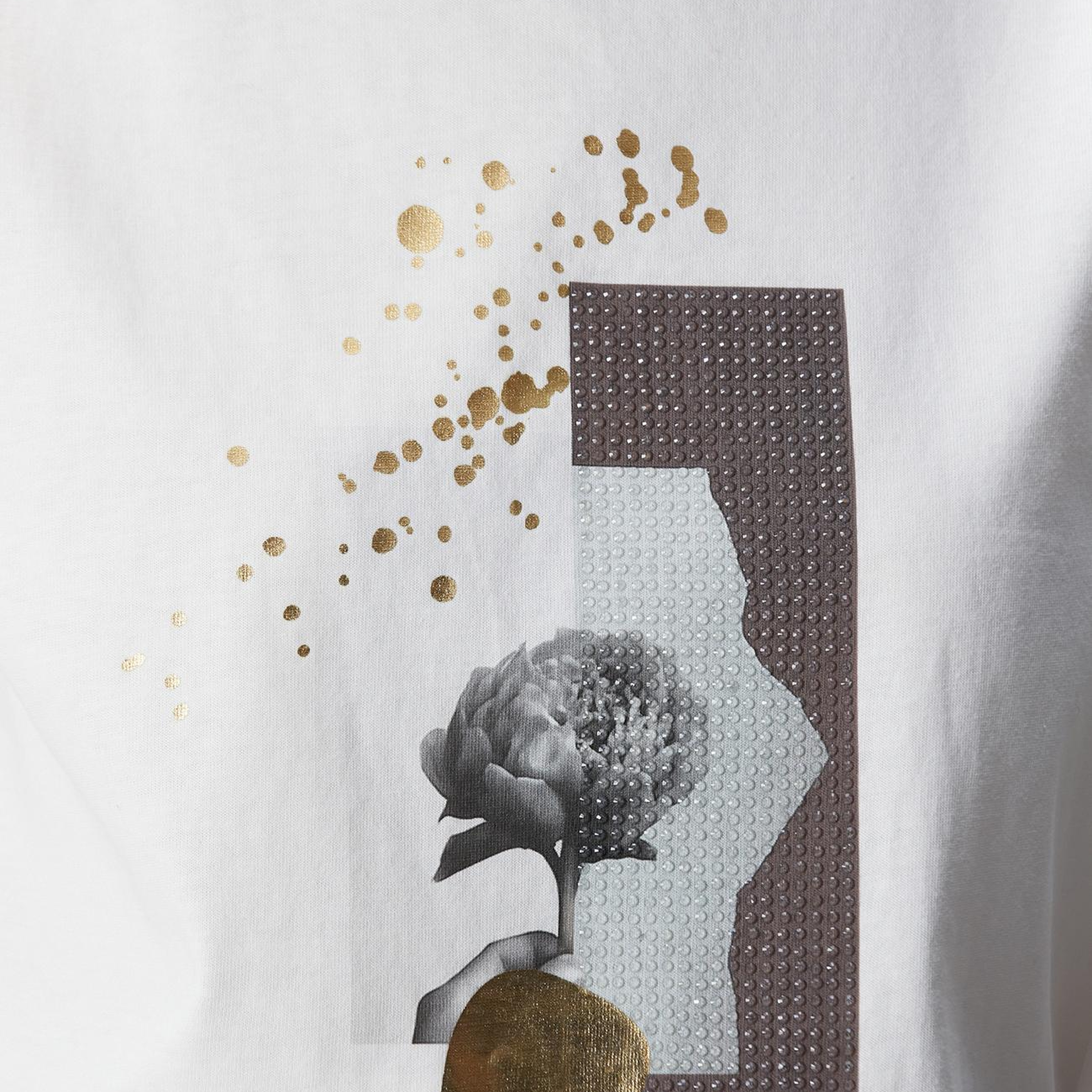 Network Kadın Kırık Beyaz Baskılı T-shirt