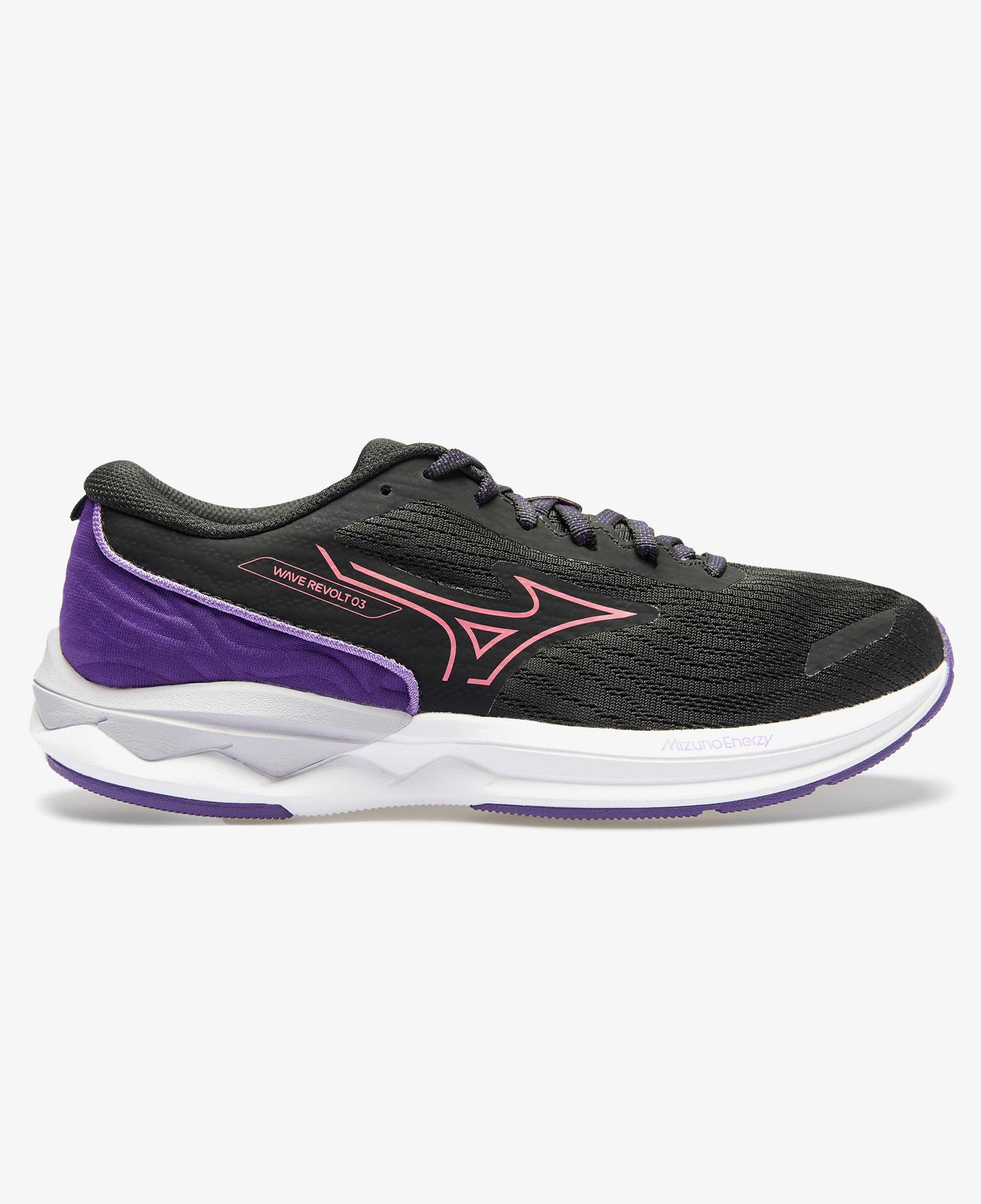 Mizuno Wave Revolt 3 Kadın Siyah Koşu Ayakkabısı