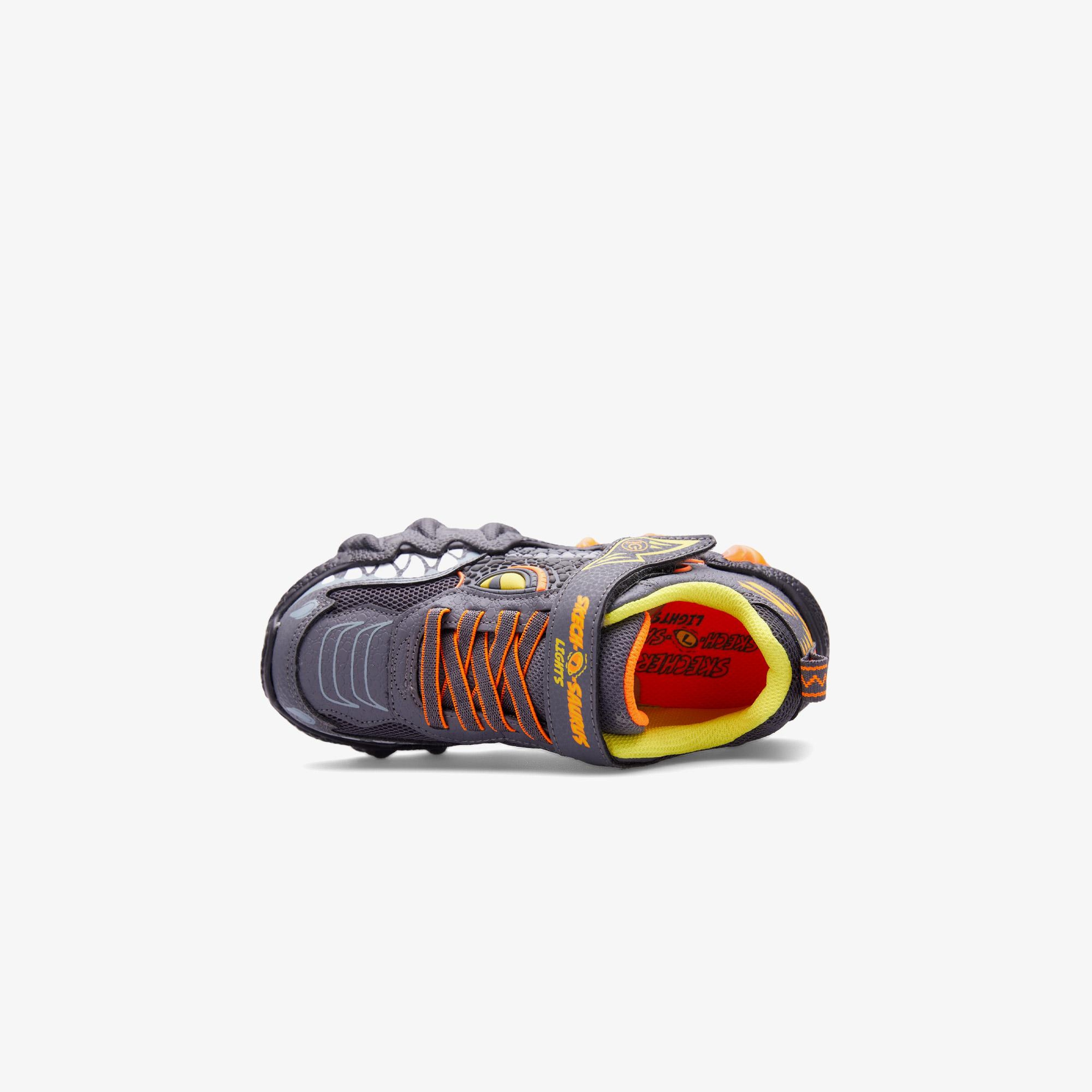 Skechers Skech-O-Saurus Lights 2.0 Çocuk Gri Spor Ayakkabı