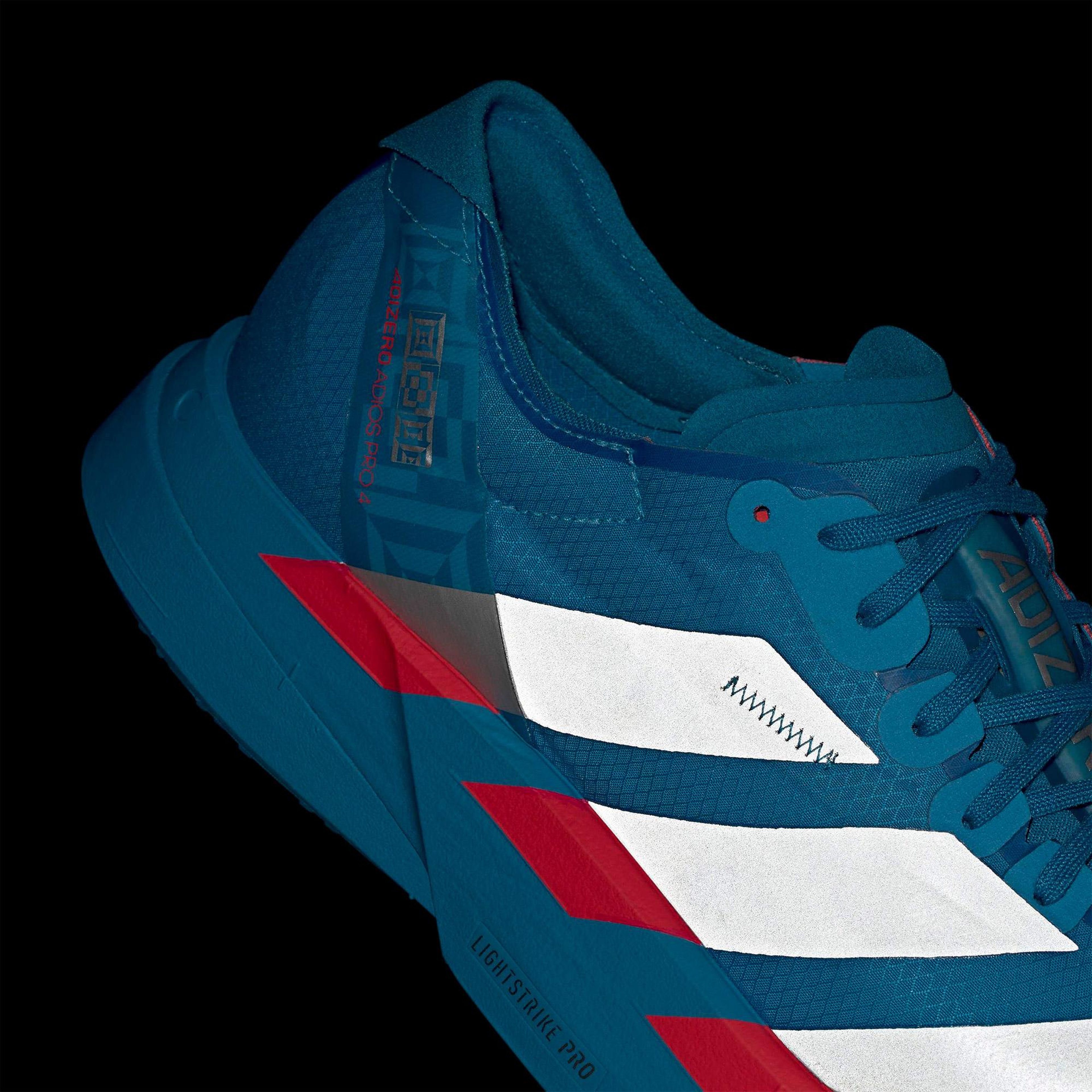 adidas Adizero Adios Pro 4 Erkek Mavi Koşu Ayakkabısı