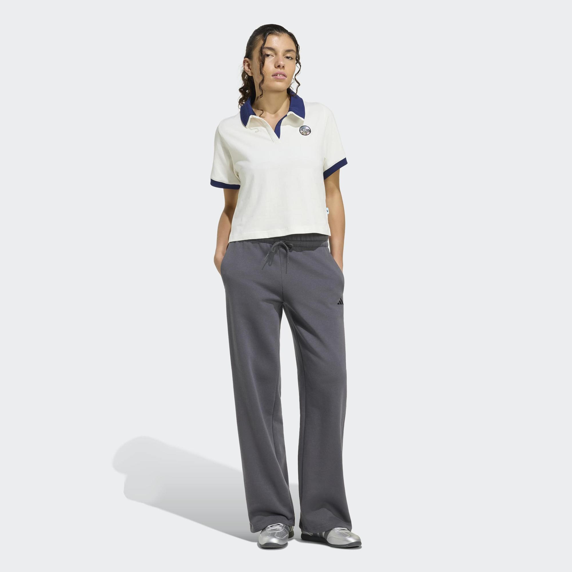 adidas Pop Art Graphic Polo Q2 Kadın Beyaz Antrenman T-Shirt