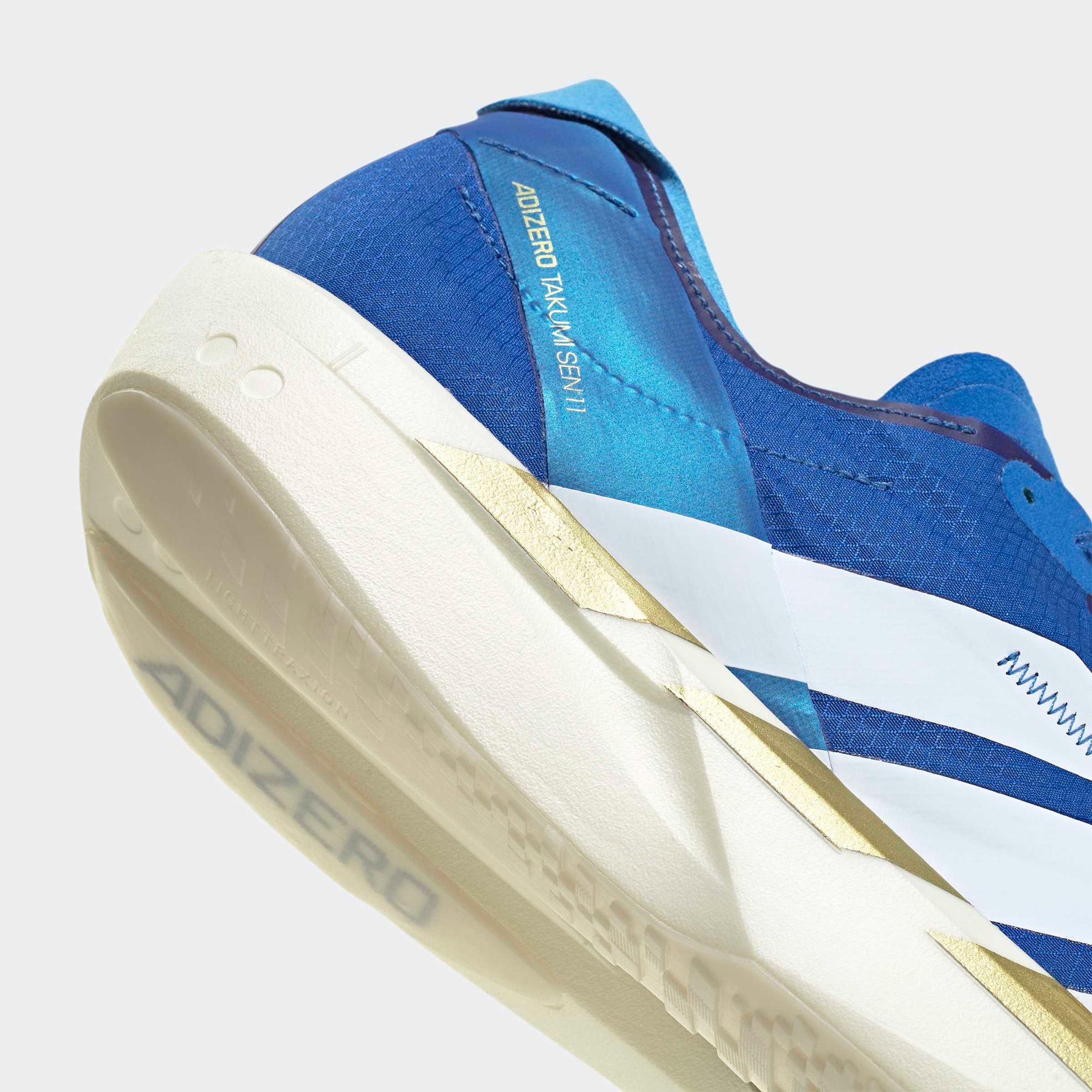 adidas Adizero Takumi Sen 11 Erkek Mavi Koşu Ayakkabısı