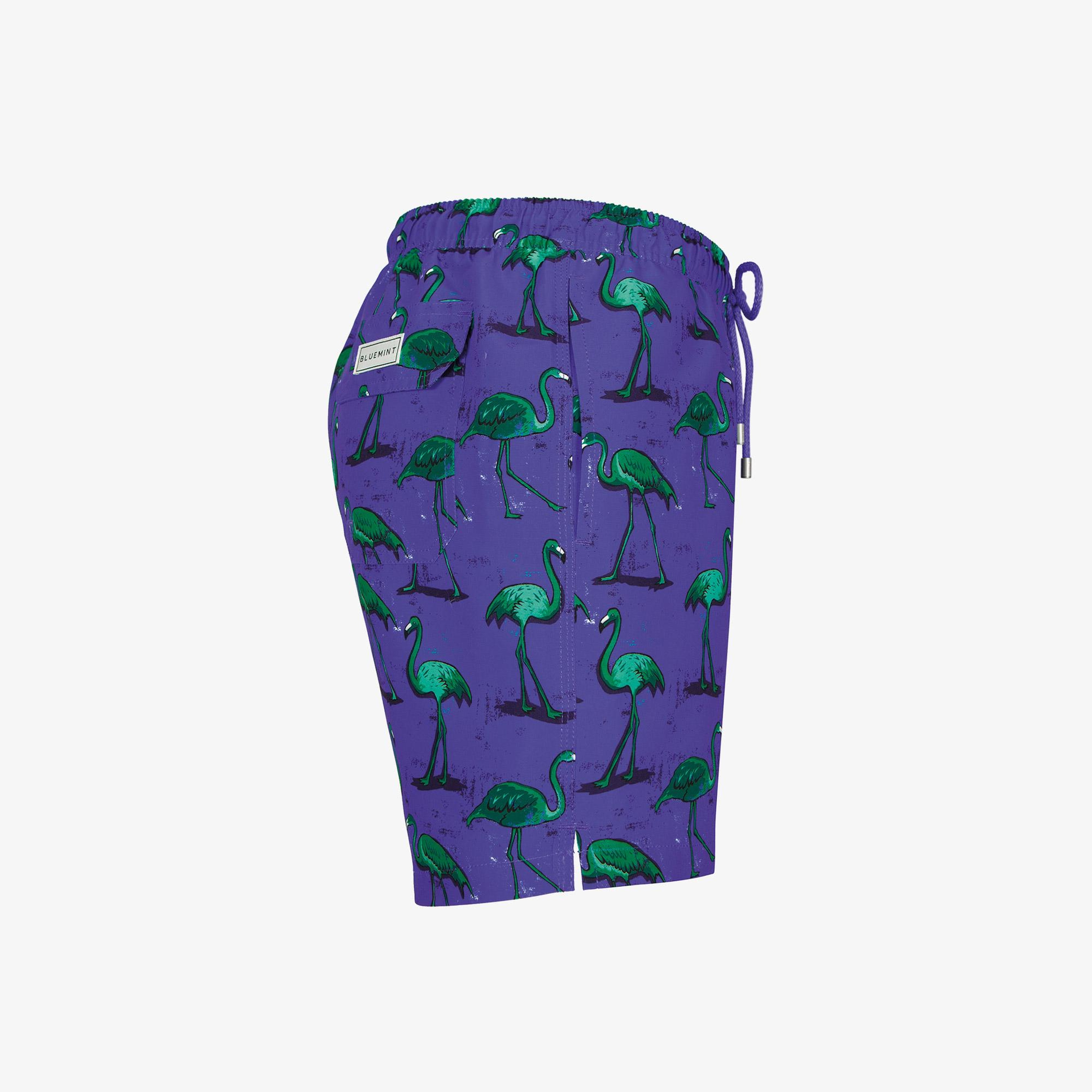 Bluemint Arthus Stretch Erkek Plum Flamingo Mor Deniz Şortu