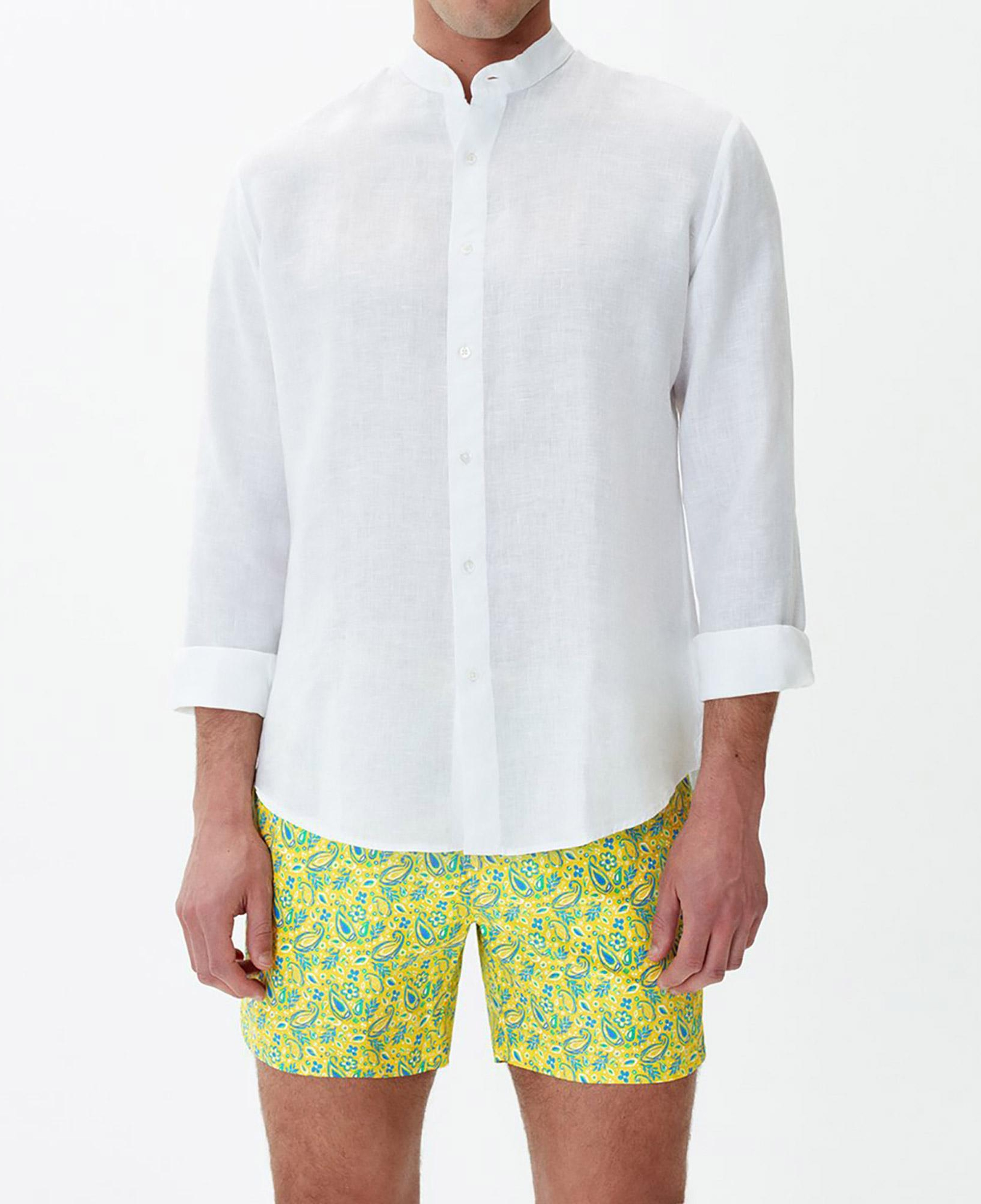 Bluemint Logan Erkek Paisley Sarı Deniz Şortu
