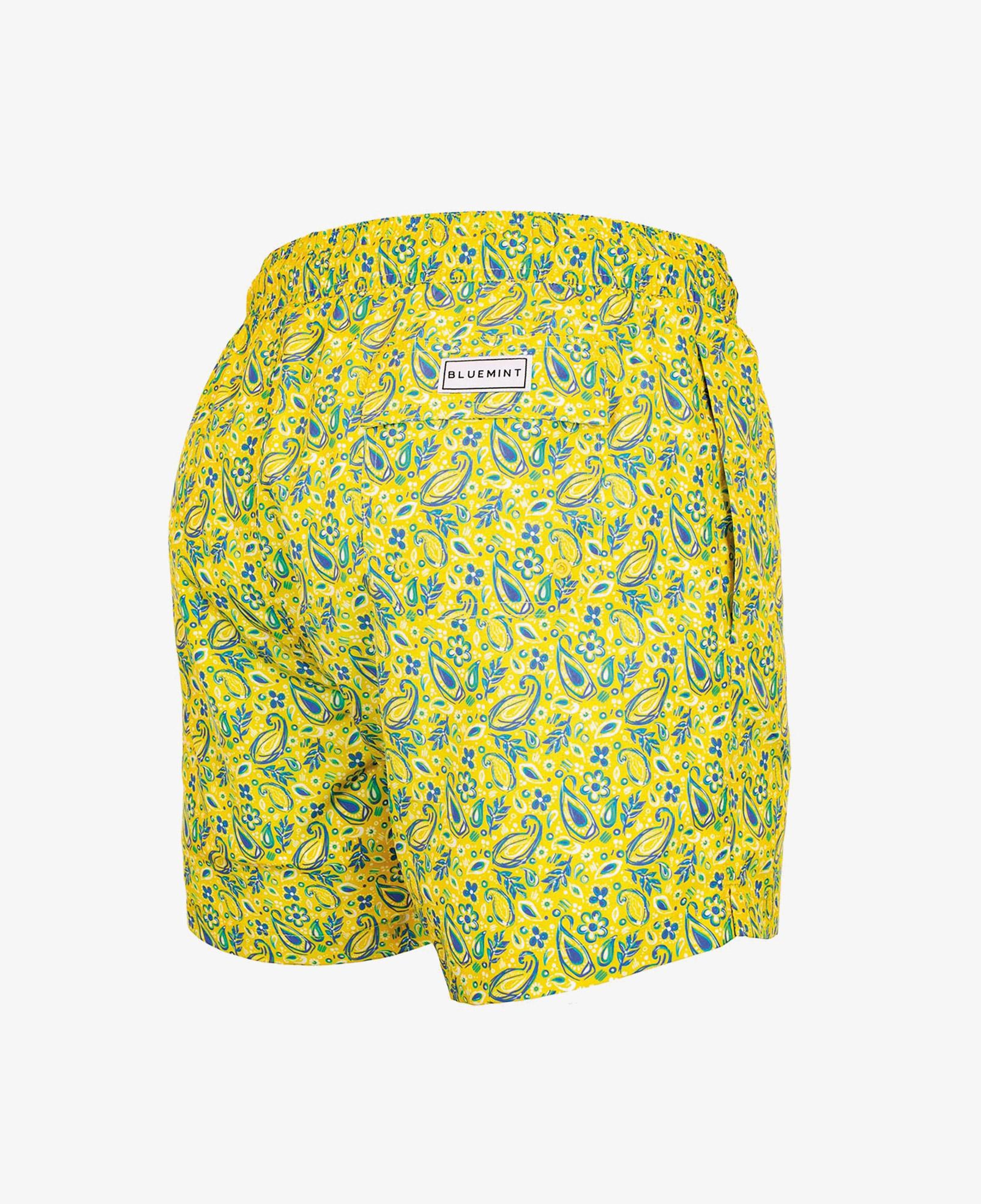 Bluemint Logan Erkek Paisley Sarı Deniz Şortu