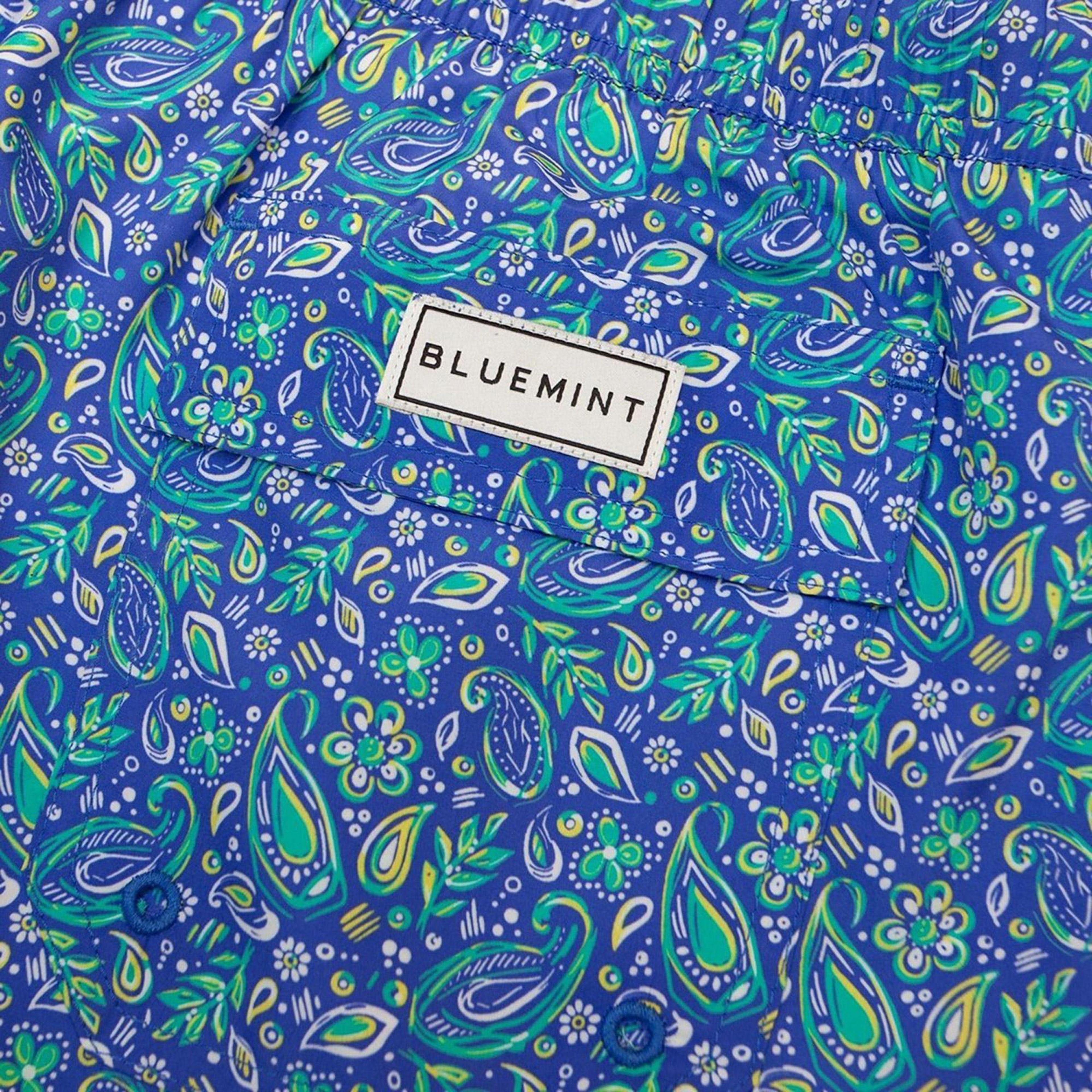 Bluemint Logan Erkek Mavi Paisley Deniz Şortu