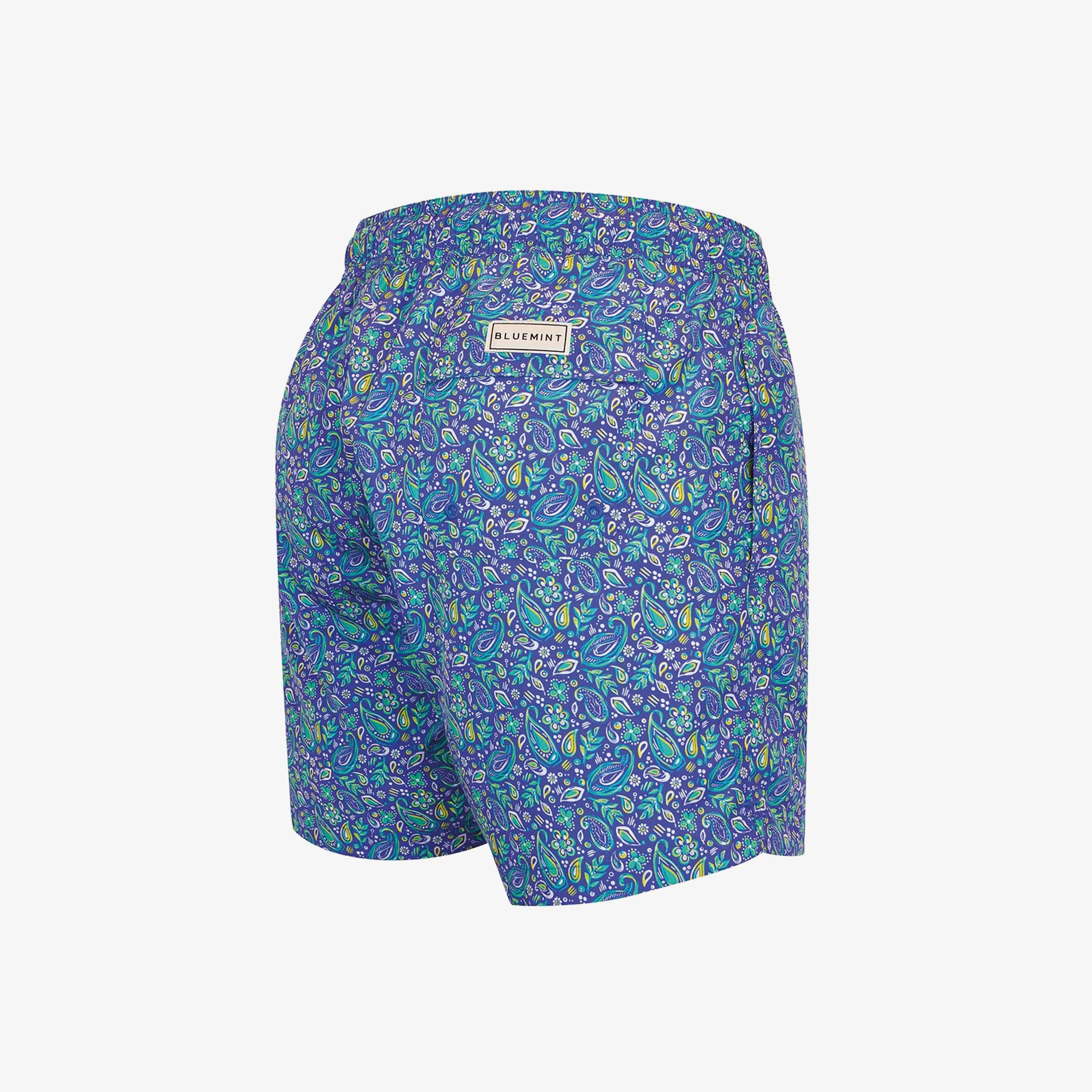 Bluemint Logan Erkek Mavi Paisley Deniz Şortu