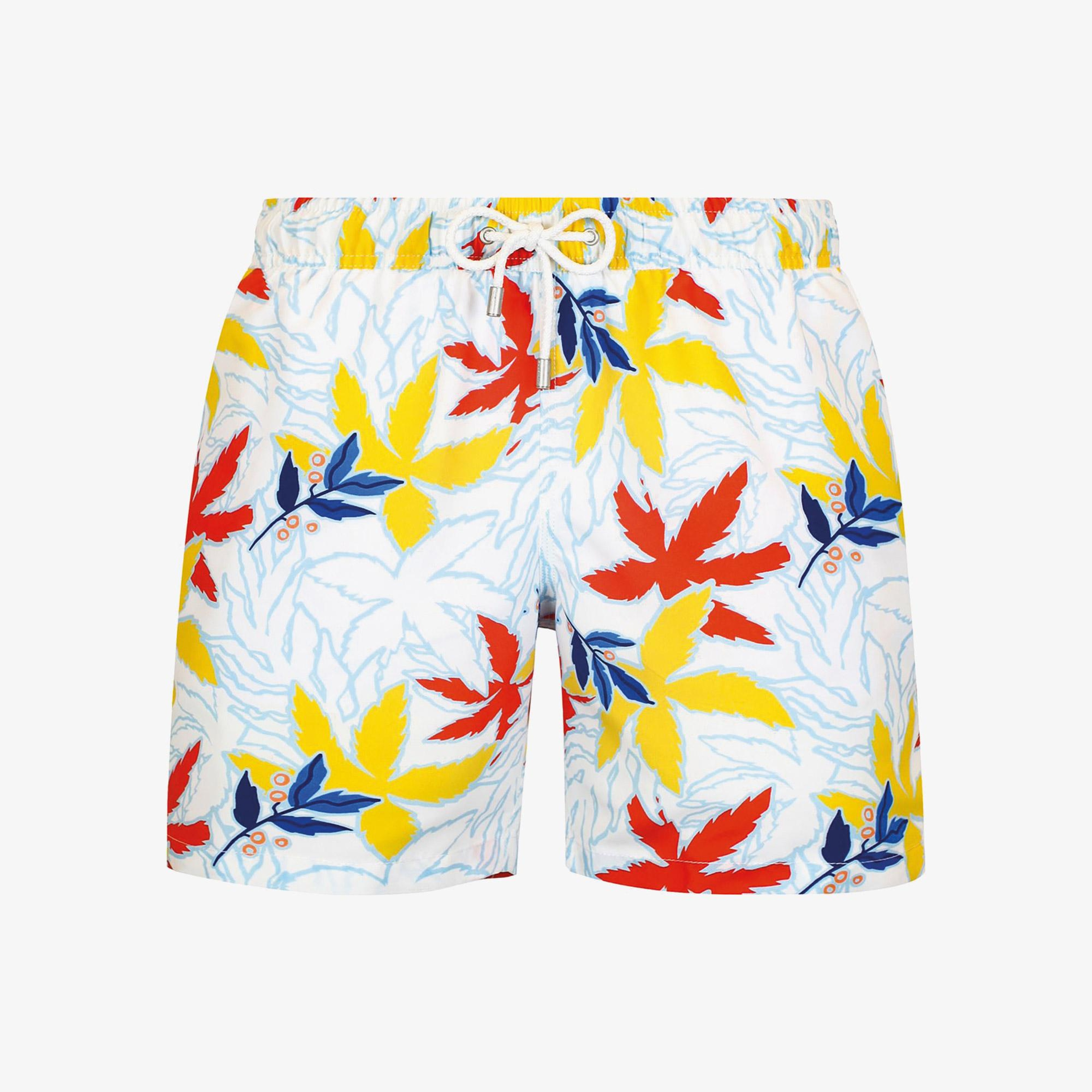 Bluemint Arthus Erkek Renkli Coconut Leaves Deniz Şortu