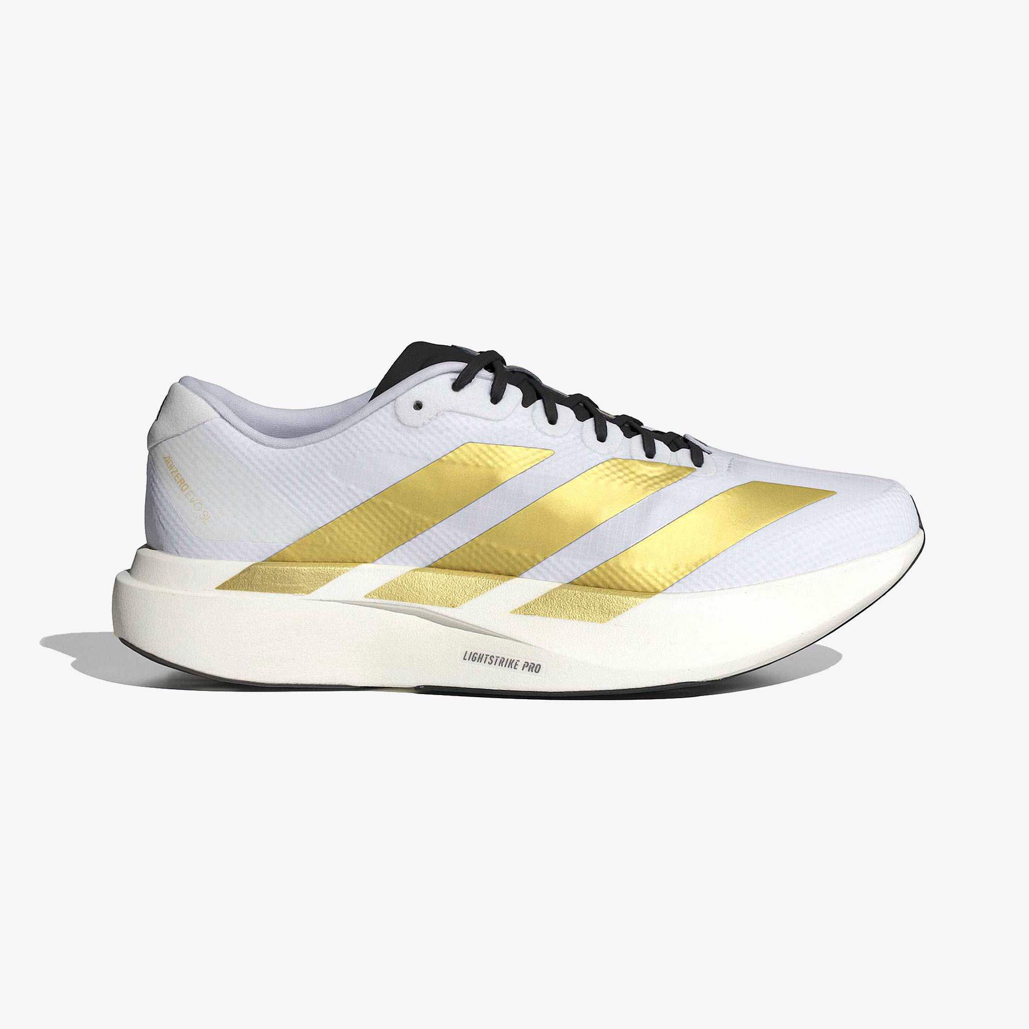 adidas Adizero Evo Sl Erkek Beyaz Koşu Ayakkabısı