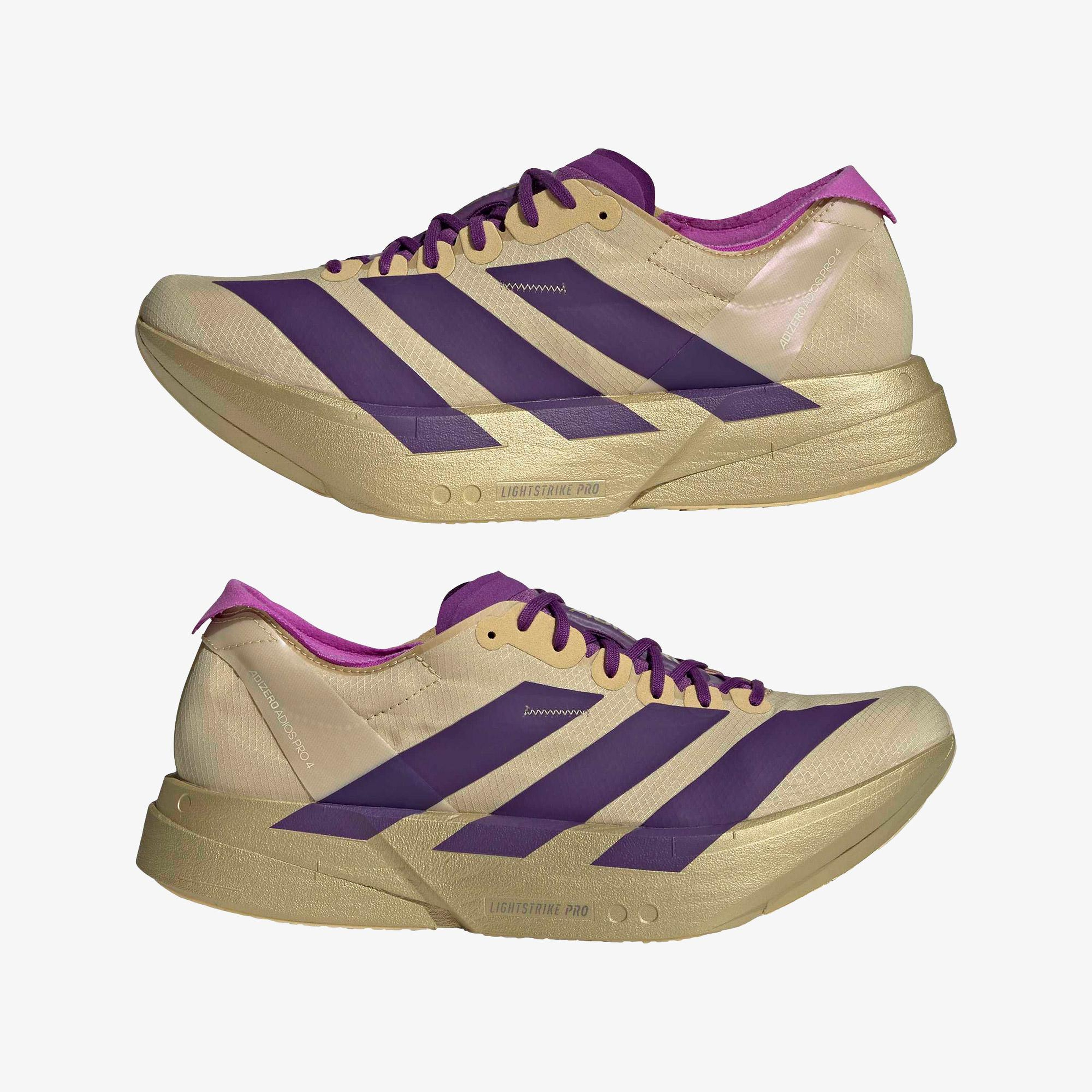 adidas Adizero Adios Pro 4 Erkek Bej Koşu Ayakkabısı