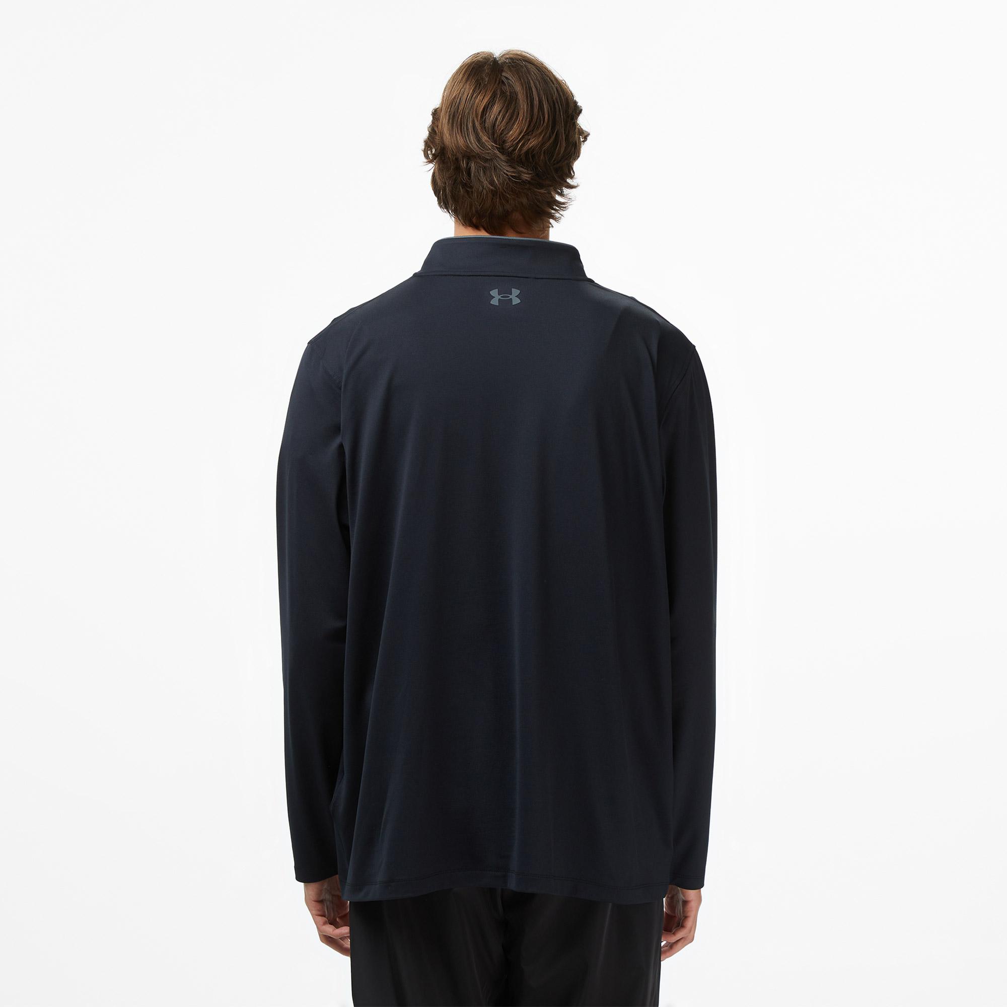 Under Armour Matchplay 14 Zip Erkek Siyah Golf Sweatshirt