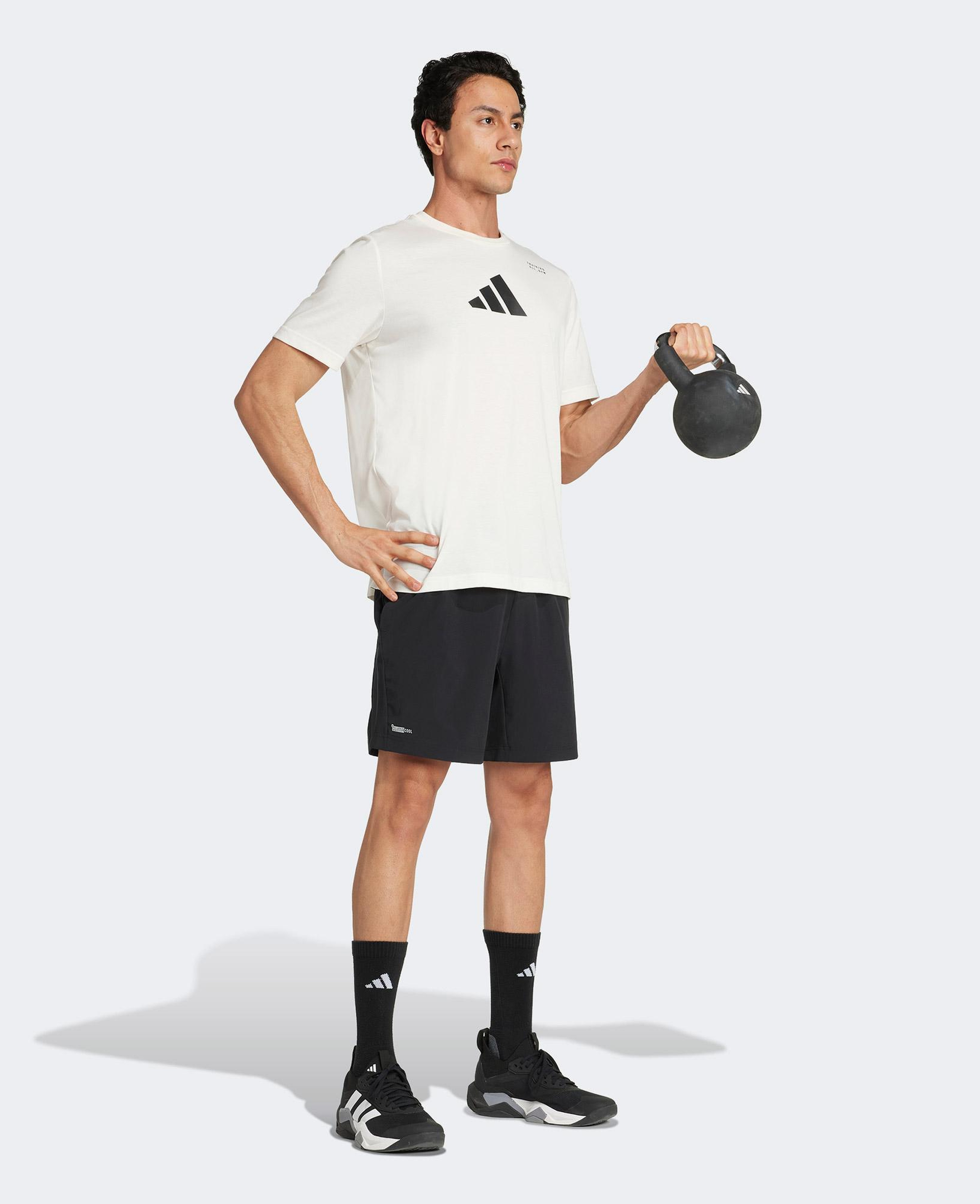 adidas Climacool Category Training Graphic Erkek Beyaz Antrenman T-Shirt