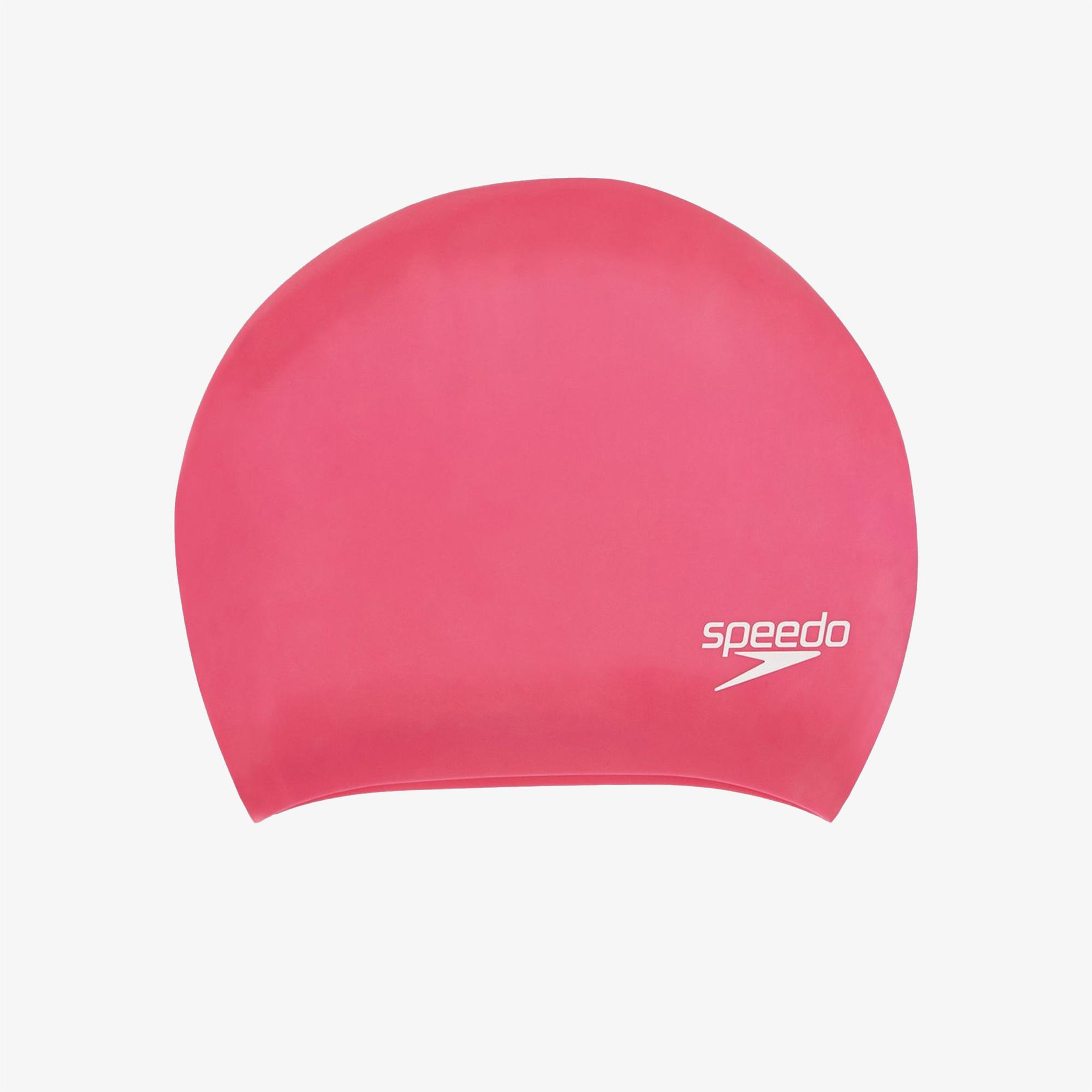 Speedo Long Hair Cap Au Unisex Pembe Yüzücü Bonesi