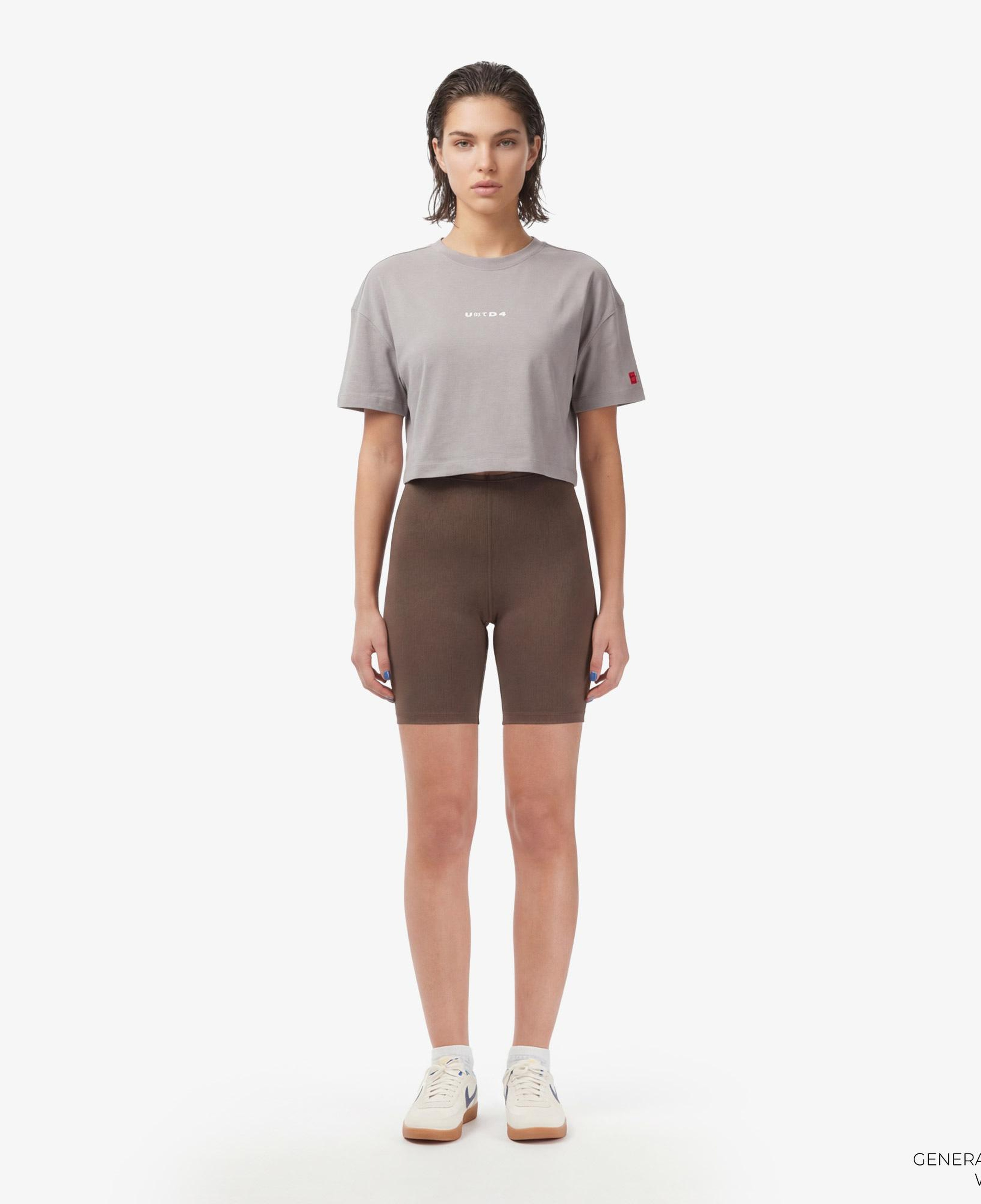 UNITED4 Regular Fit Kadın Gri T-Shirt