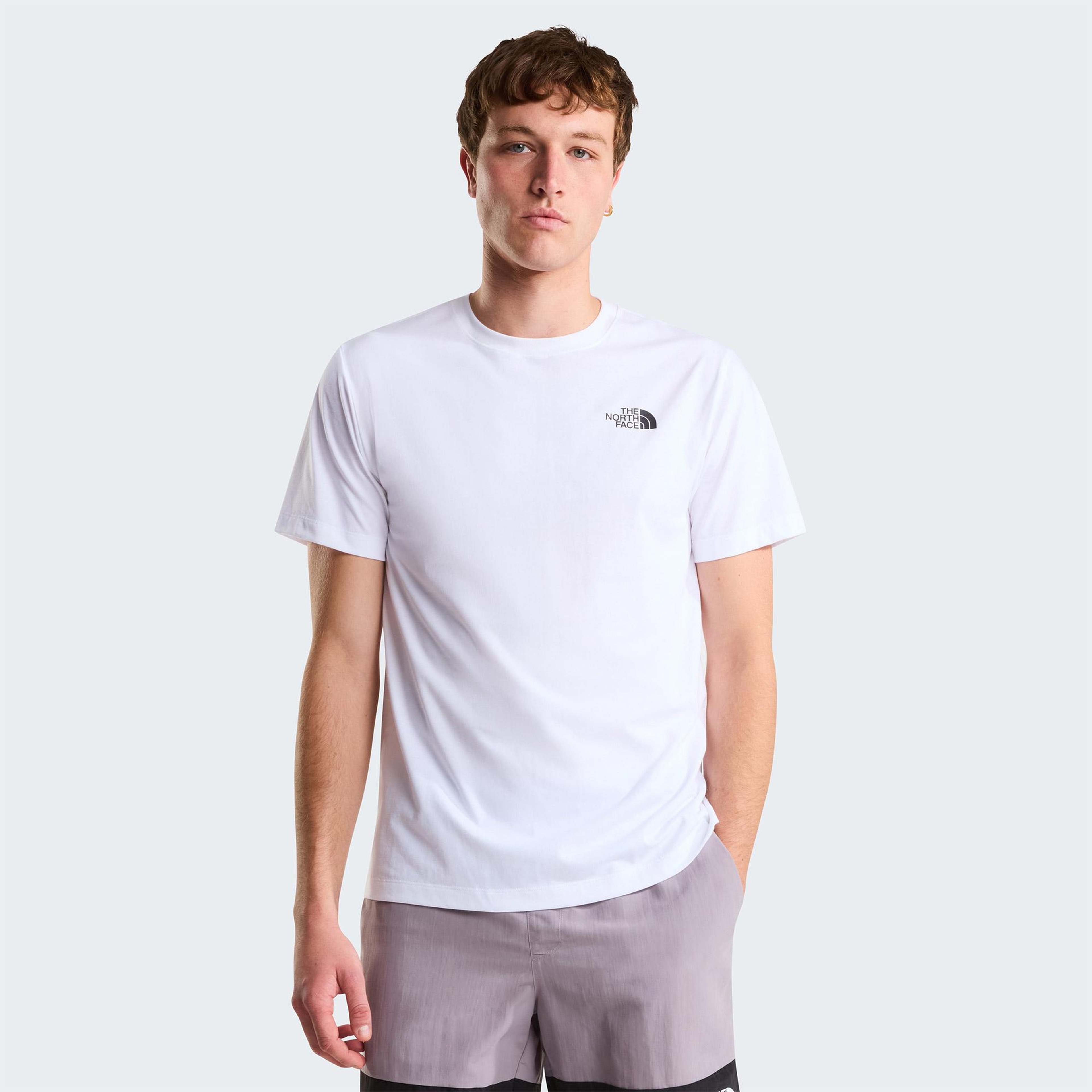 The North Face Monte Regular Short Sleeve Graphic Erkek Beyaz T-Shirt