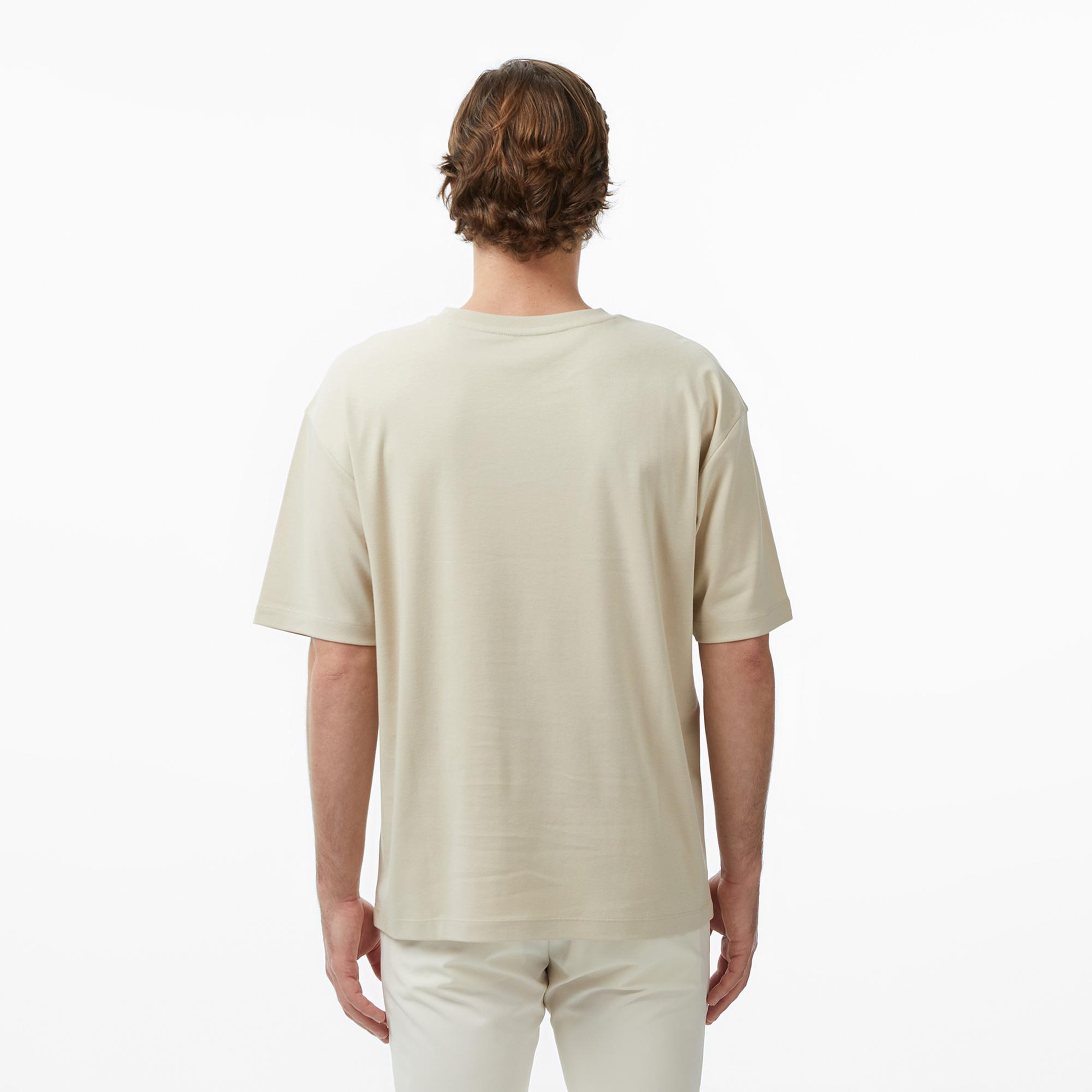 UNITED4 Regular Fit Erkek Krem T-Shirt