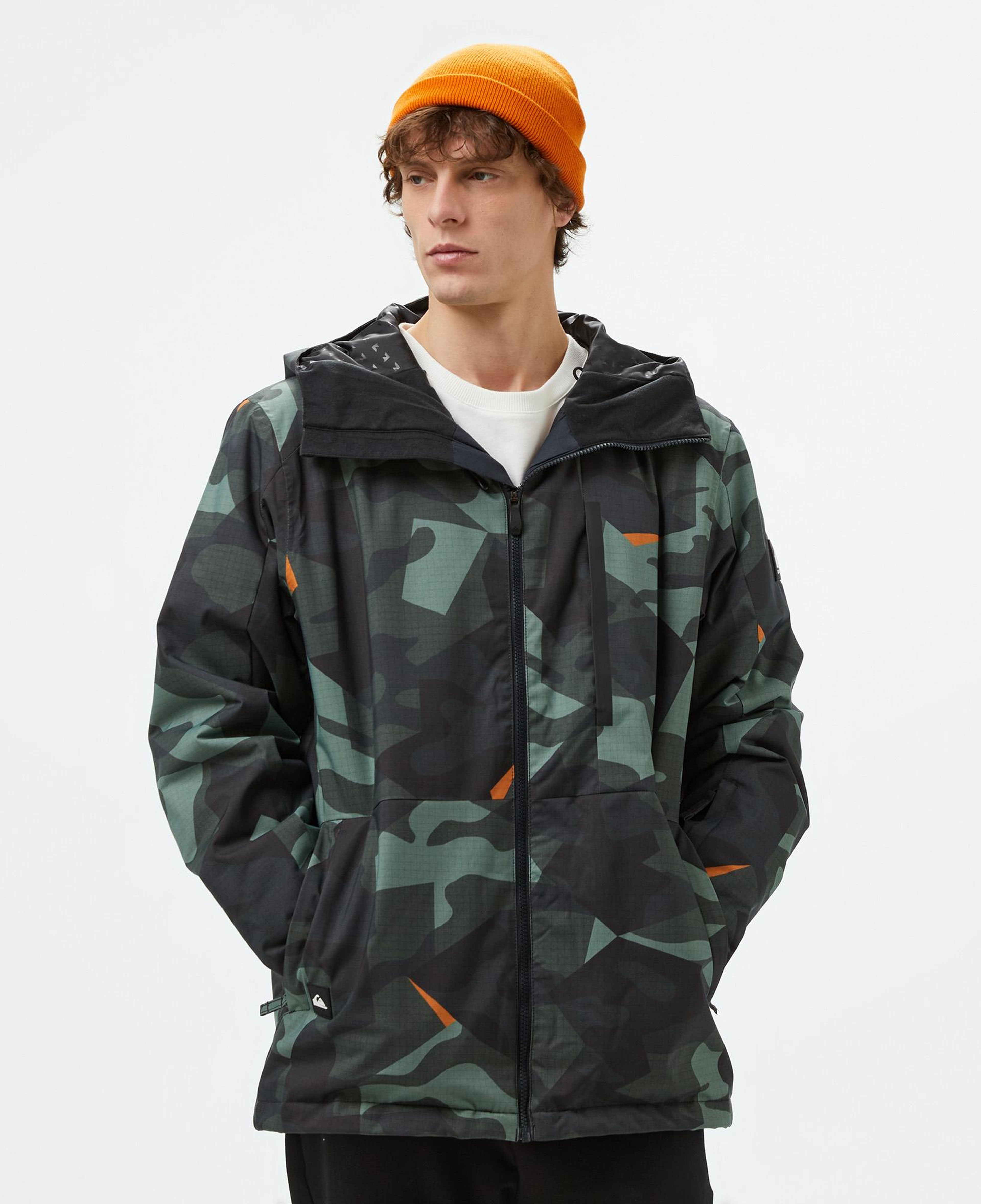 Quiksilver Mission Printed Erkek Renkli Kayak Montu