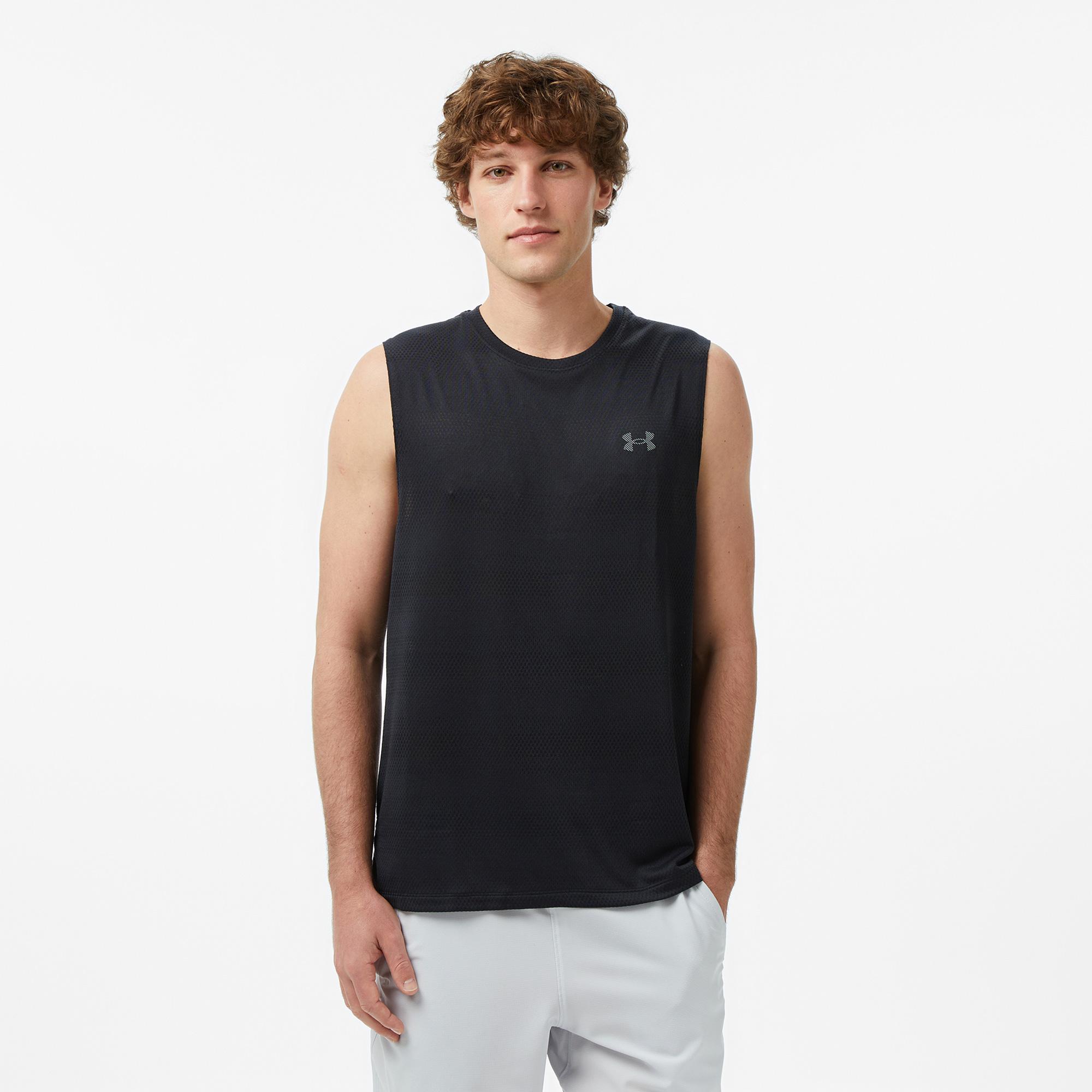 Under Armour Velociti Tank Erkek Siyah Koşu Atlet