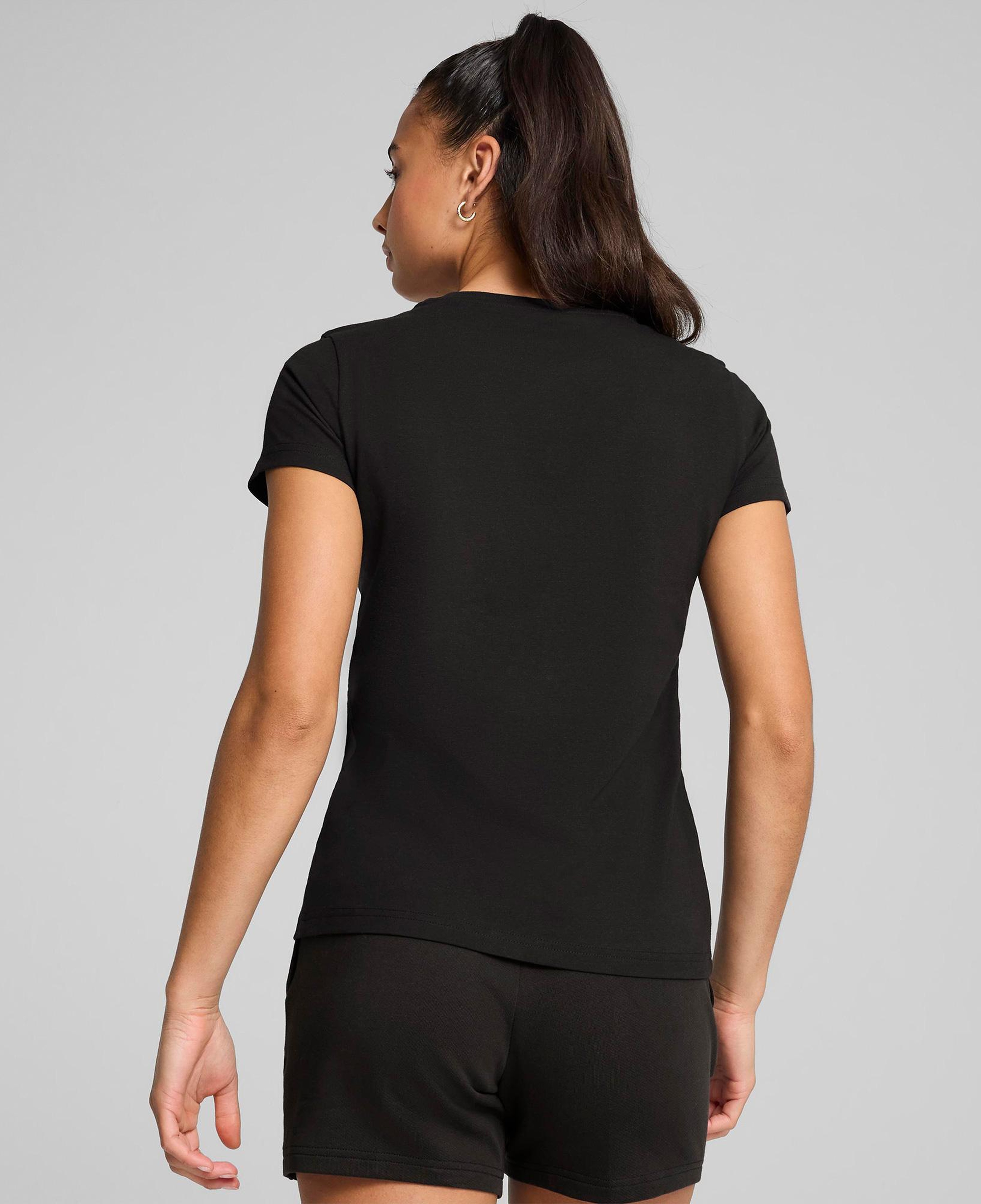Puma Ess Elevated Kadın Siyah T-Shirt