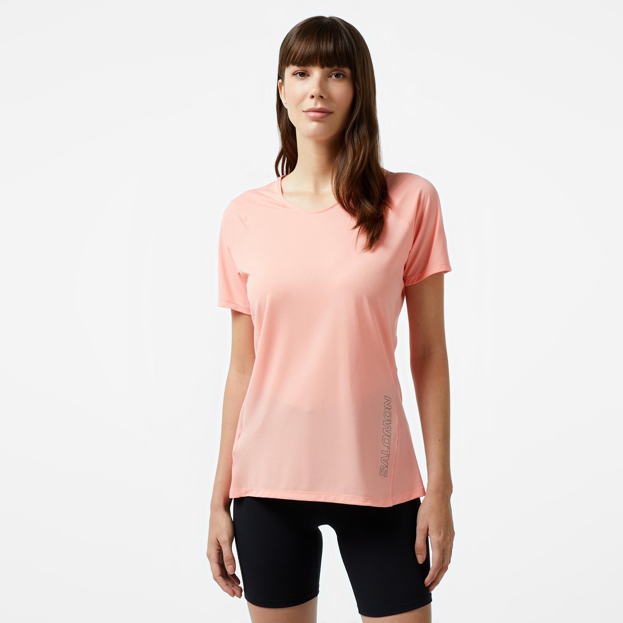 Salomon Aero Kadın Pembe Günlük T-Shirt