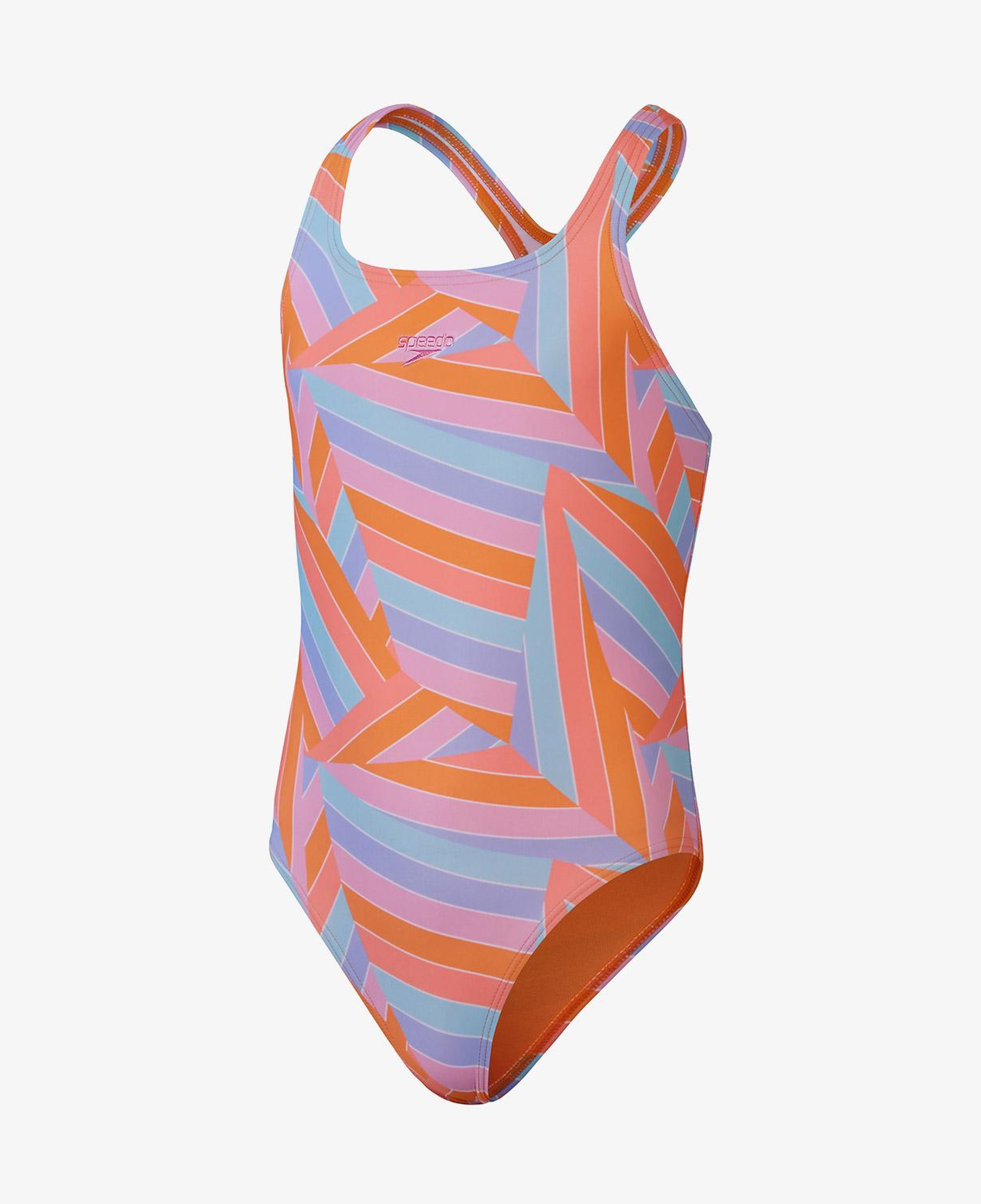 Speedo Printed Medalist Çocuk Turuncu Mayo