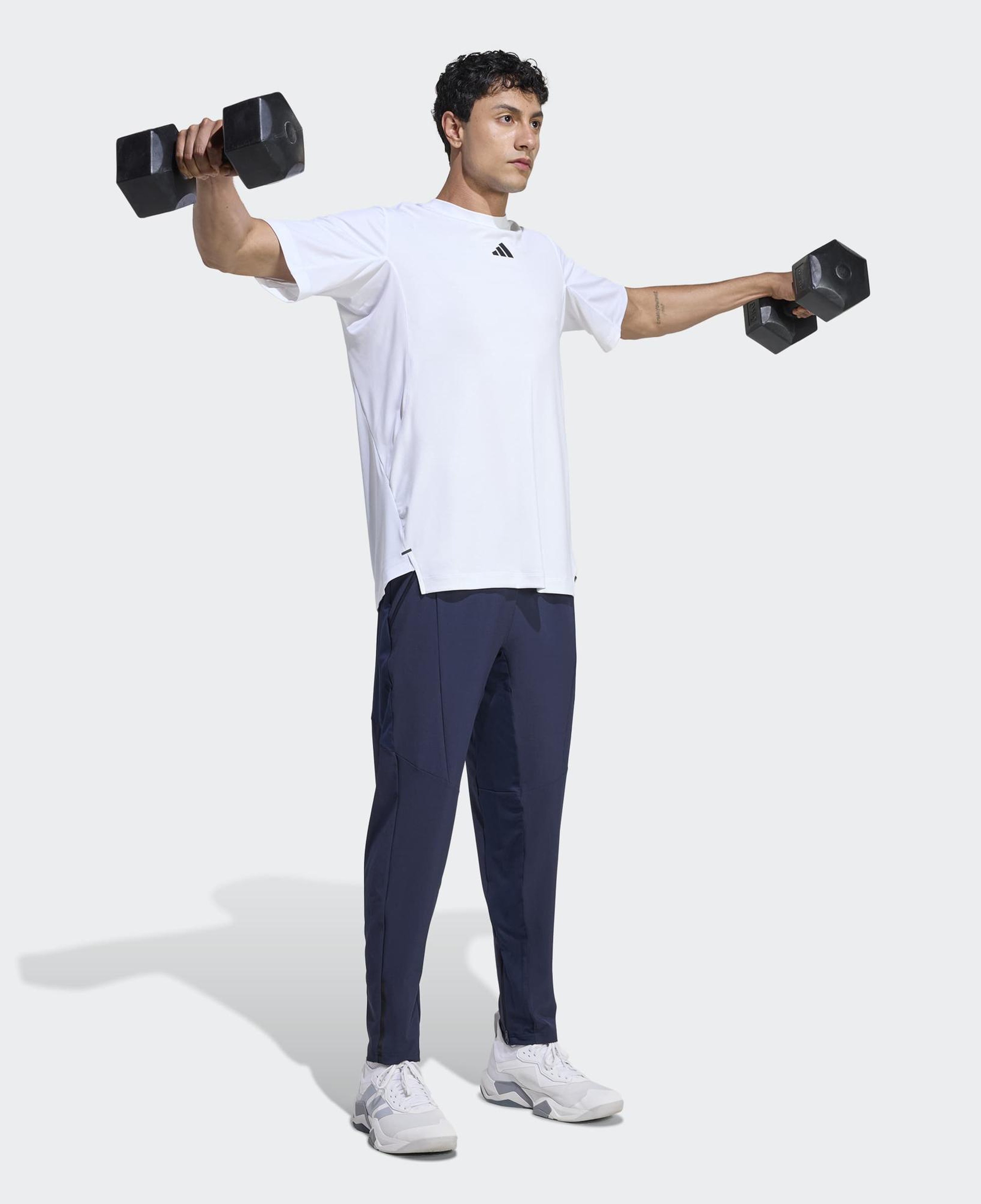 adidas D4T Workout Erkek Mavi Antrenman Eşofman Altı
