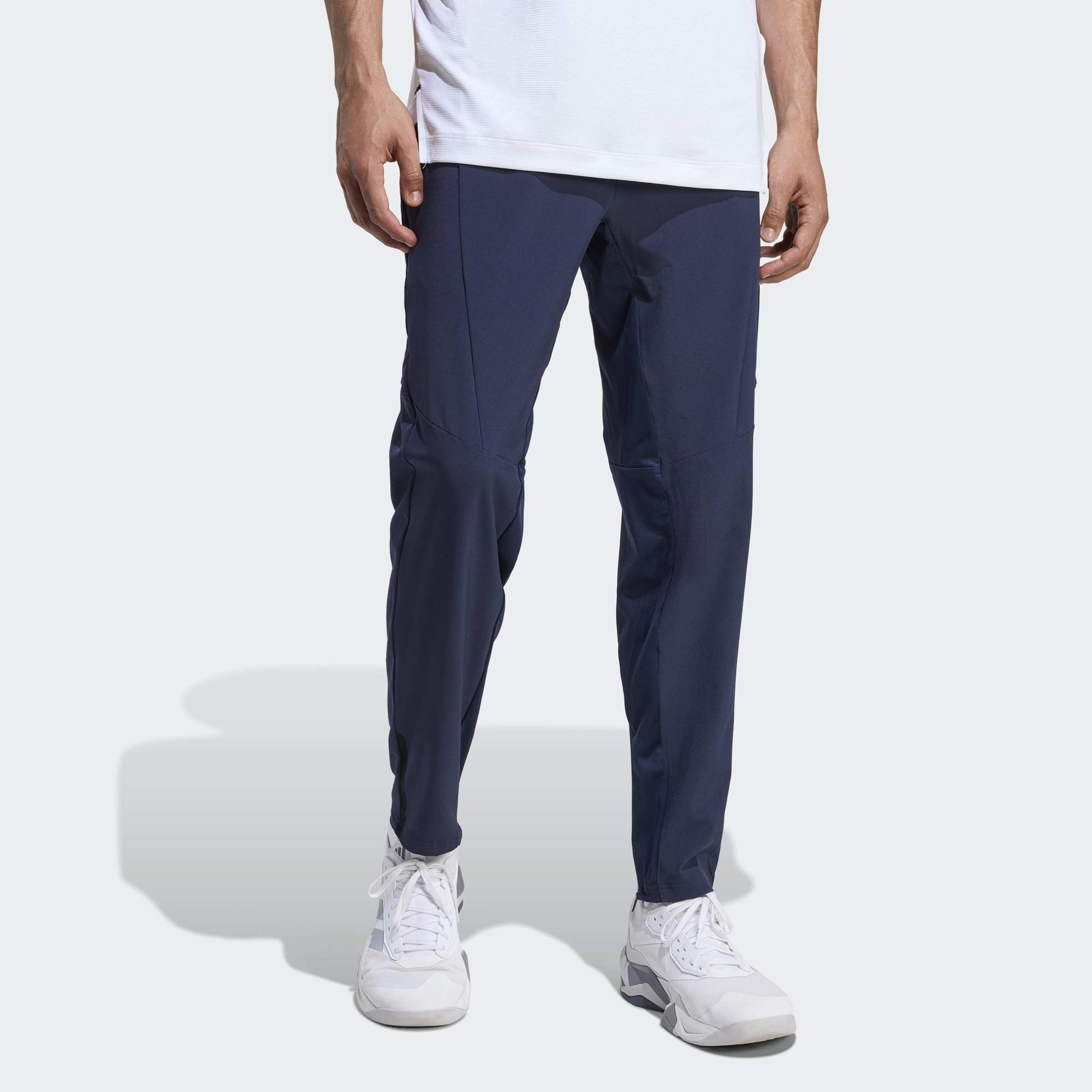 adidas D4T Workout Erkek Mavi Antrenman Eşofman Altı