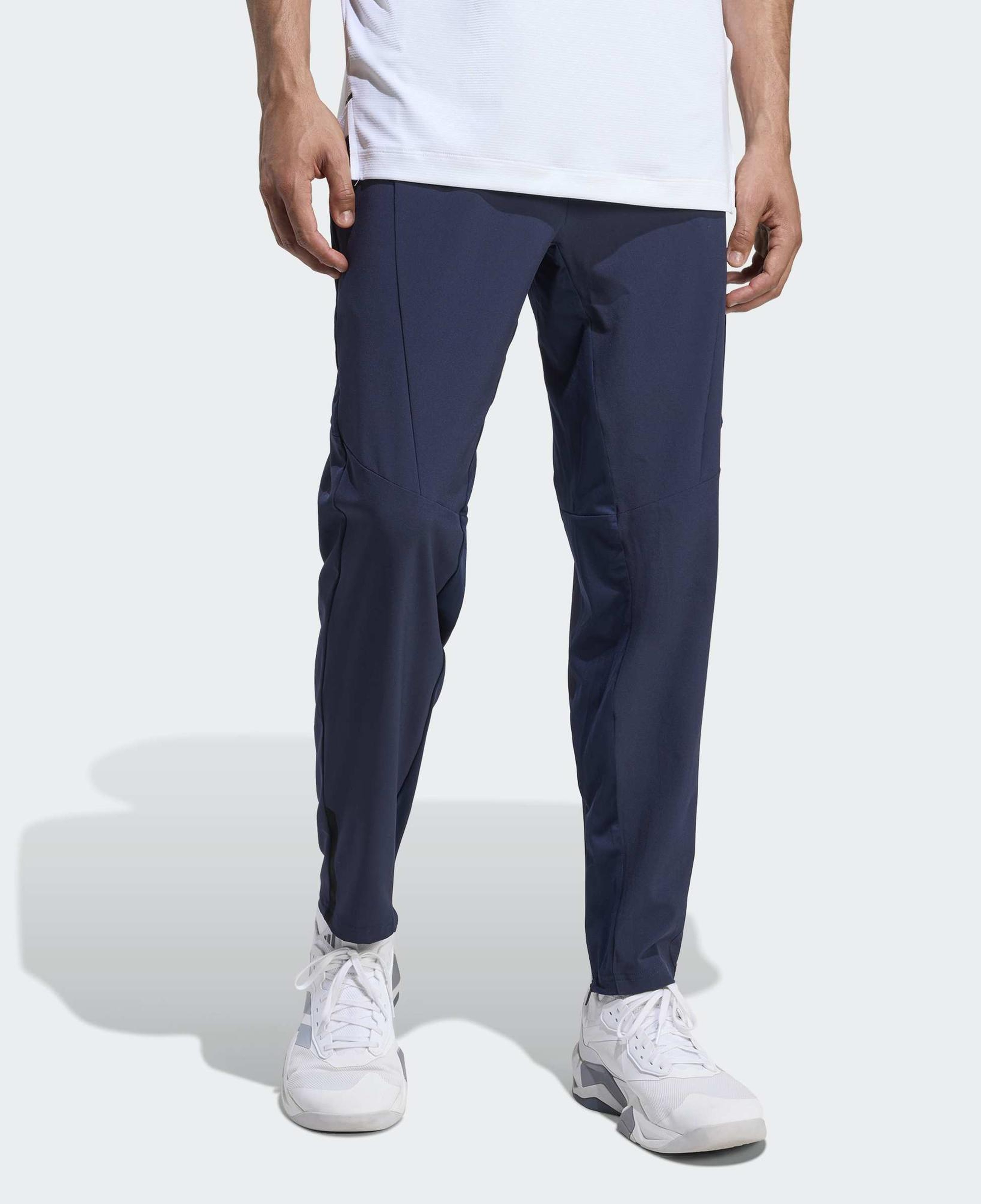 adidas D4T Workout Erkek Mavi Antrenman Eşofman Altı