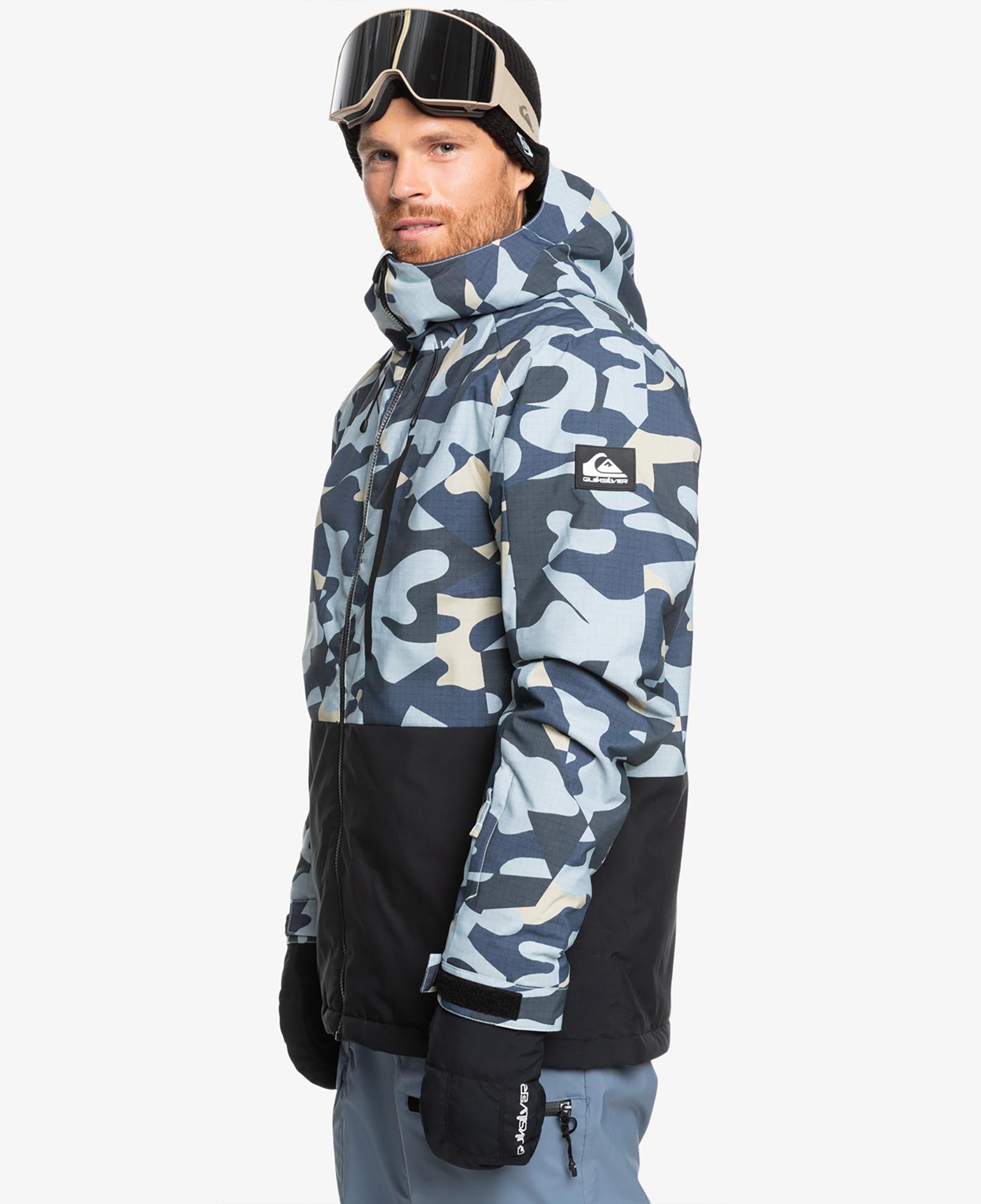Quiksilver Mission Printed JK Erkek Renkli Kayak Montu